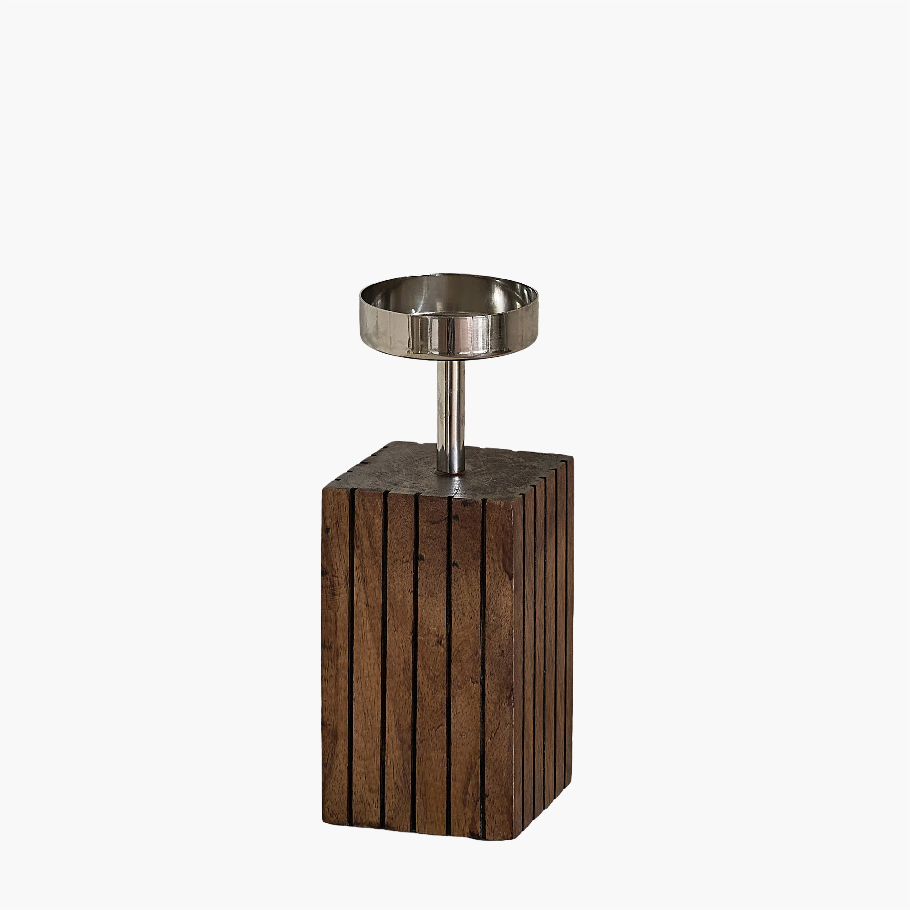 حامل شموع عمودية للديكور من صفات تيرانو - 10x10x23 سم-hbxlivingroom-decorandaccessories-candleholders-image-5