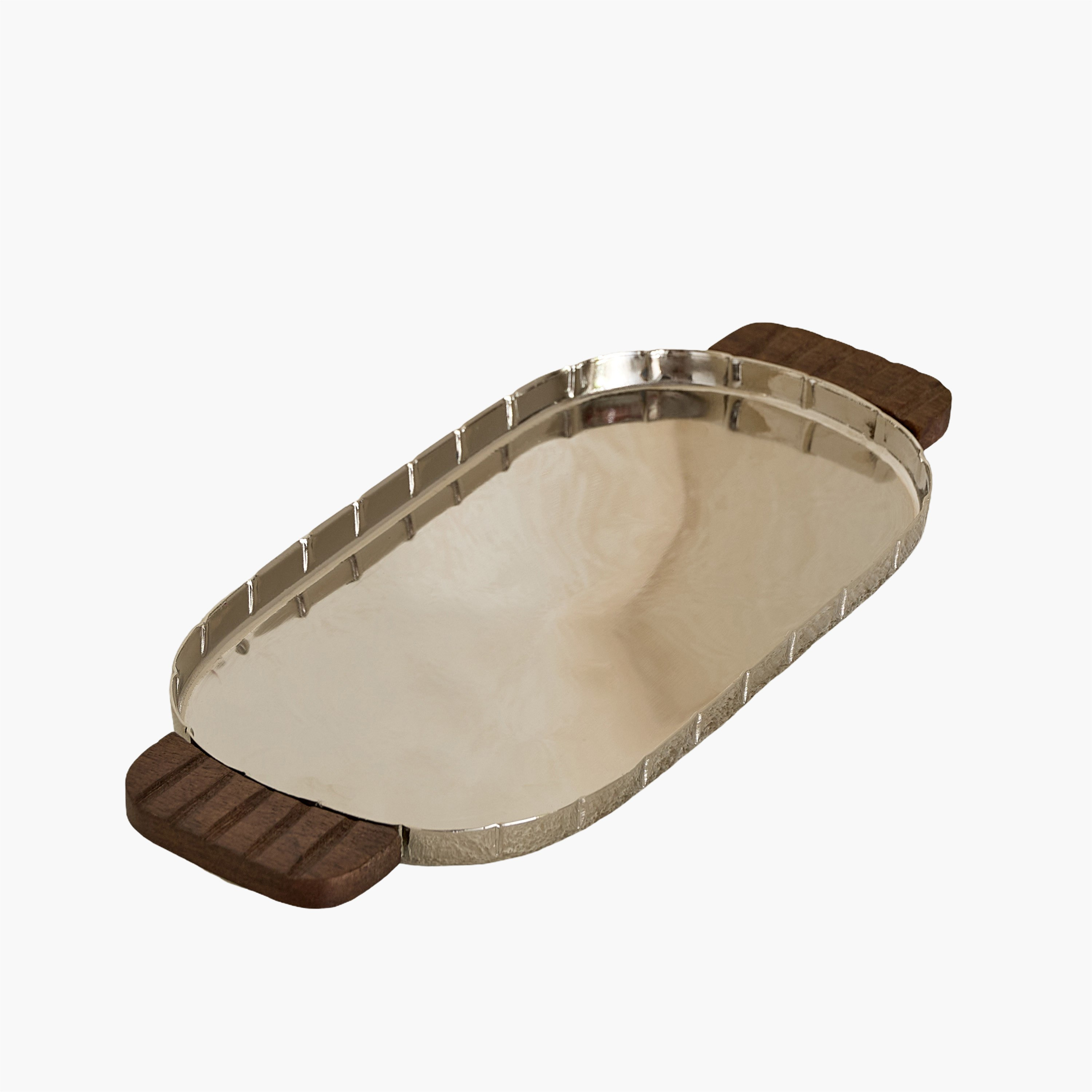 Sifat Terrano Decorative Oval Tray with Handles - 33x14x1 cm-hbxhomeware-hbxdecorandfurnishings-image-5