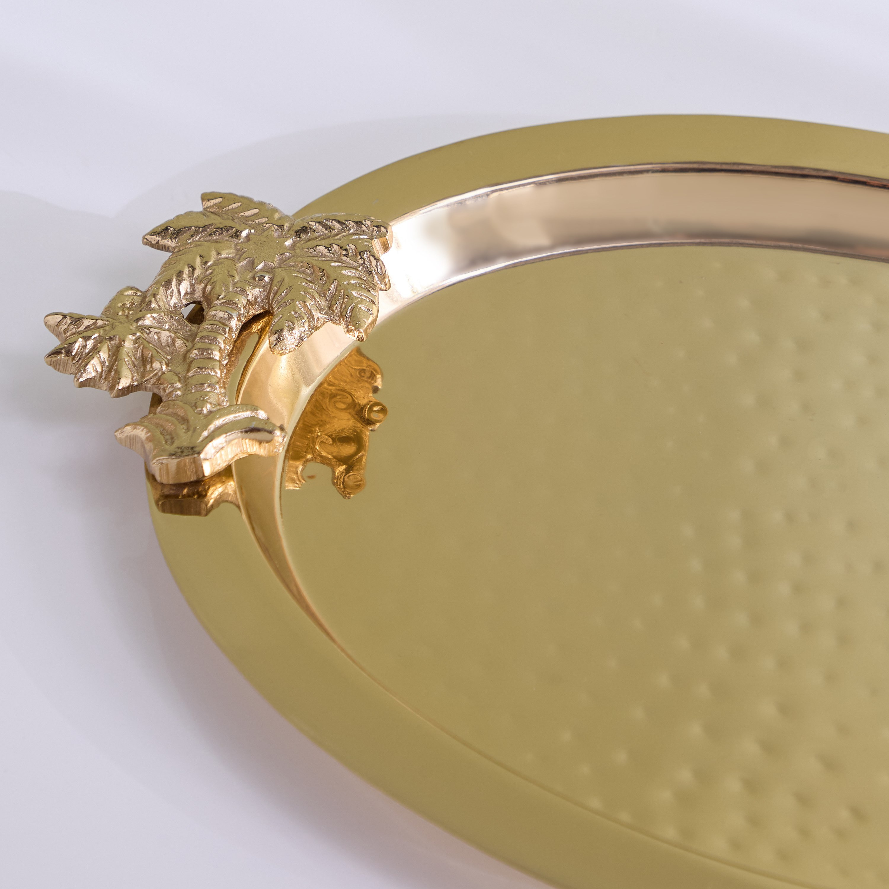 Sands & Palms Sahra Metal Oval Decorative Tray - 40x28.5x3 cm-hbxhomeware-hbxdecorandfurnishings-image-3