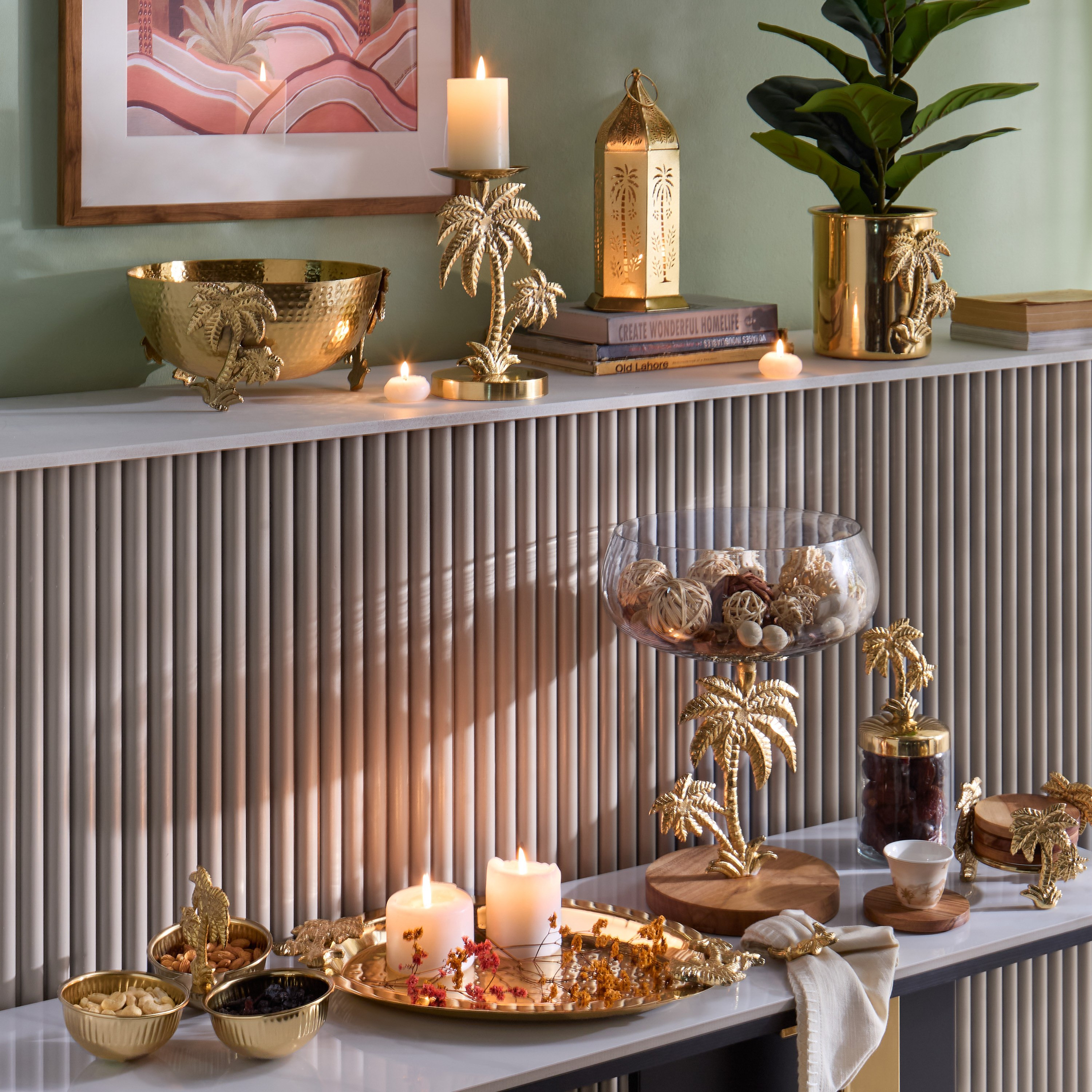 Sands & Palms Sahra Metal Decorative Napkin Ring - 10 cm-hbxdecorandfurnishings-homefurnishings-tablelinens-image-4