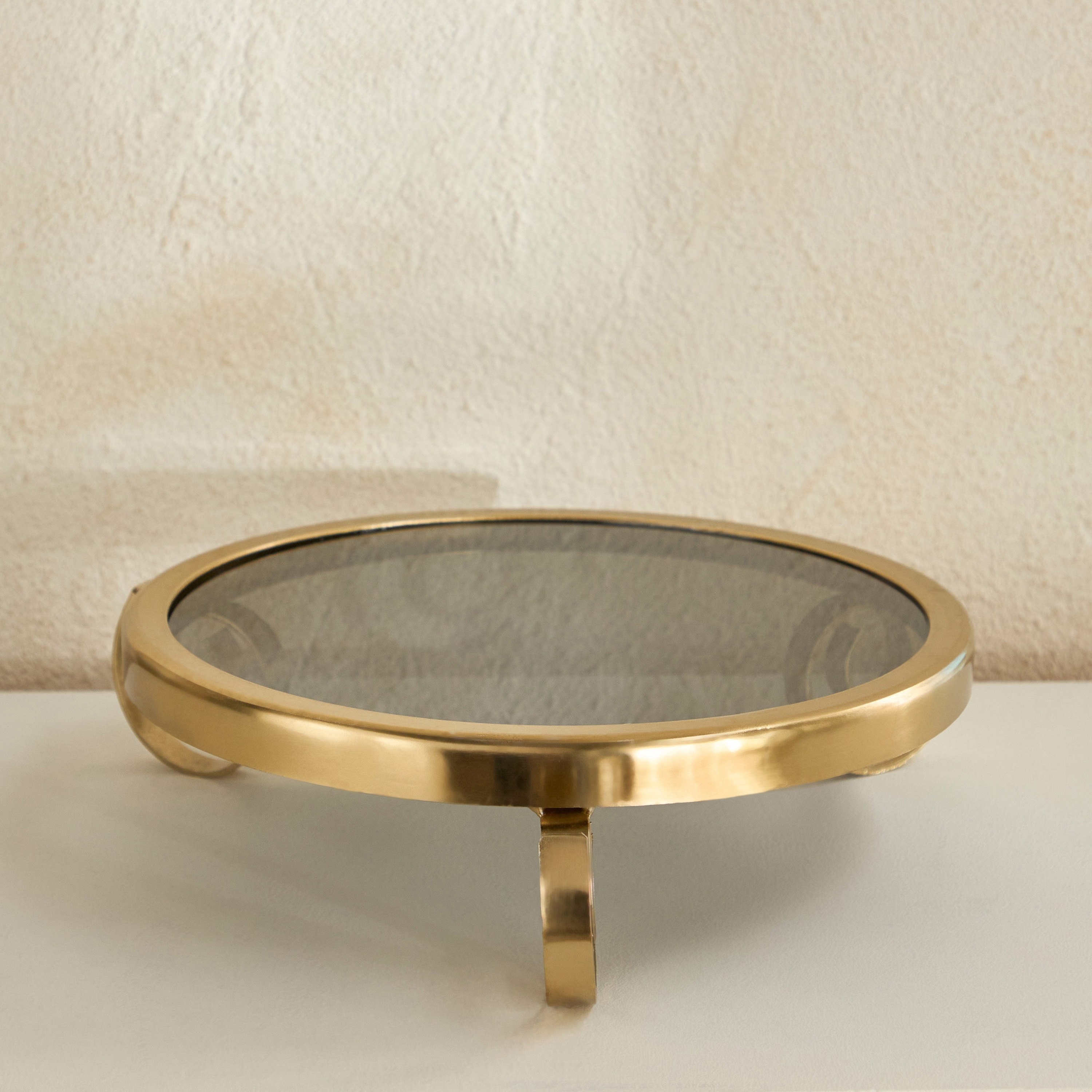 Sands and Palms Sahra Decorative Metal Footed Stand - 28x28x7 cm-hbxhomeware-hbxdecorandfurnishings-image-2