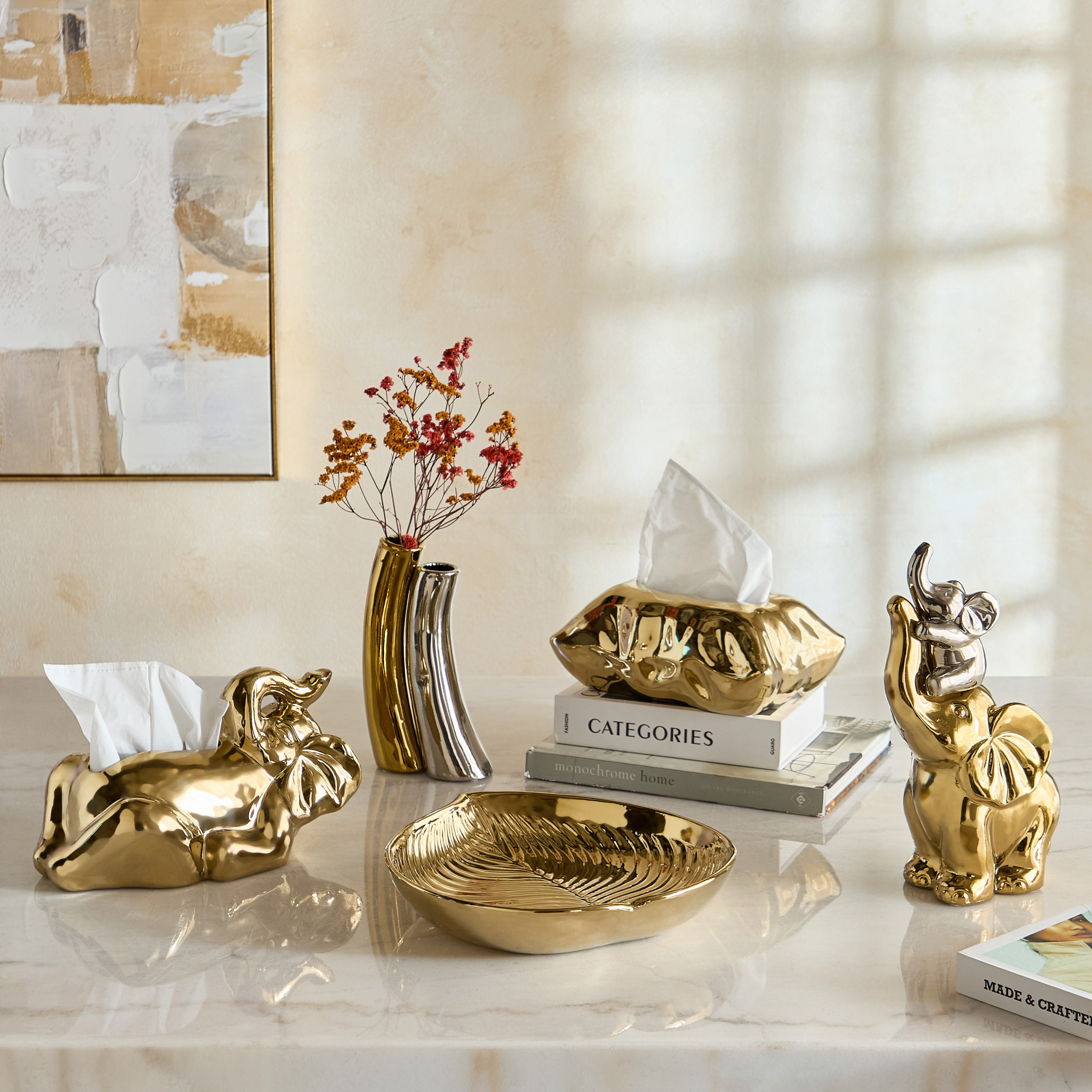 Aurum Titany Vianna Decorative Tissue Box - 23.5x16x10 cm-hbxdecorandfurnishings-homeaccessories-novelties-image-8