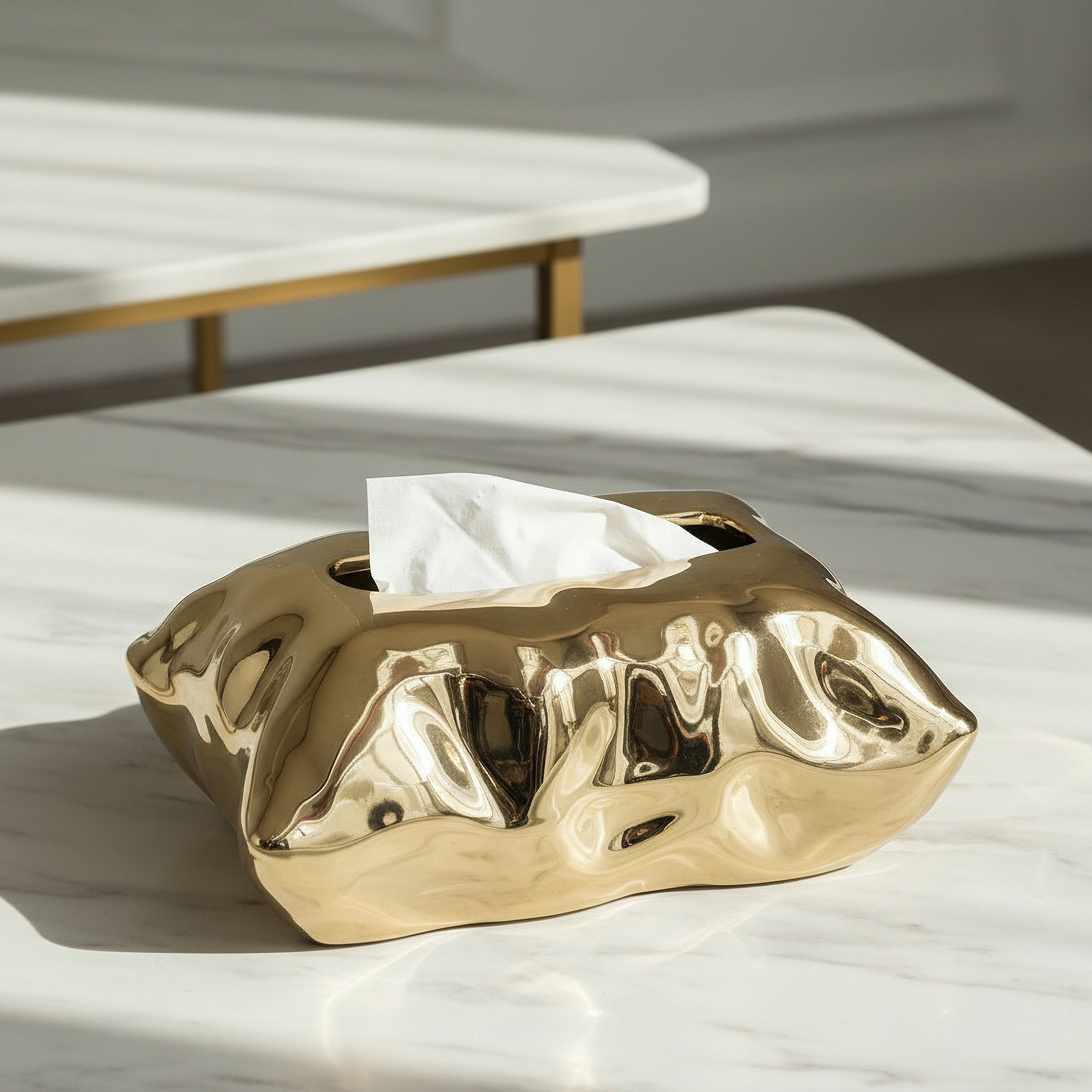 Aurum Titany Vianna Decorative Tissue Box - 23.5x16x10 cm-hbxdecorandfurnishings-homeaccessories-novelties-image-1