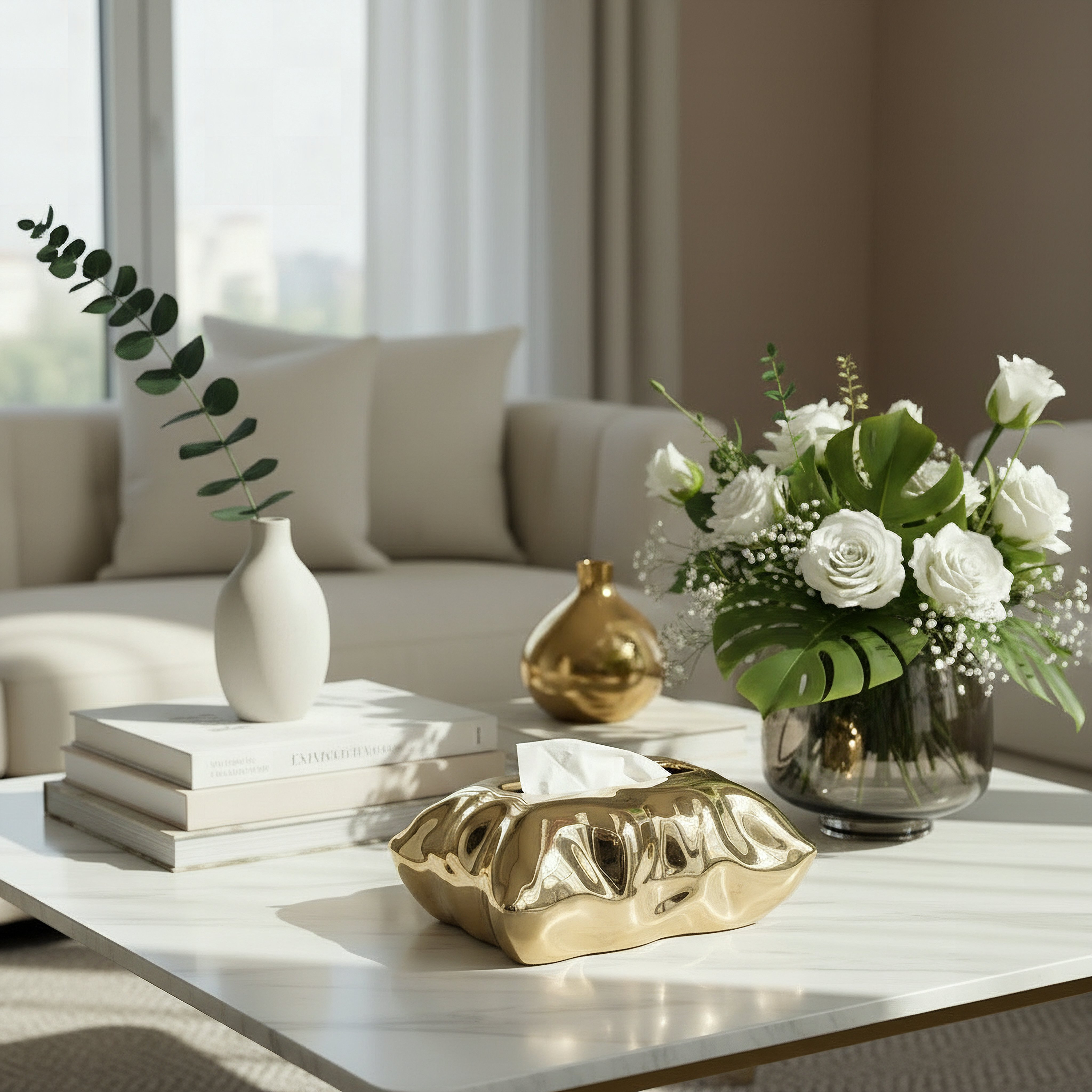Aurum Titany Vianna Decorative Tissue Box - 23.5x16x10 cm-hbxdecorandfurnishings-homeaccessories-novelties-image-4
