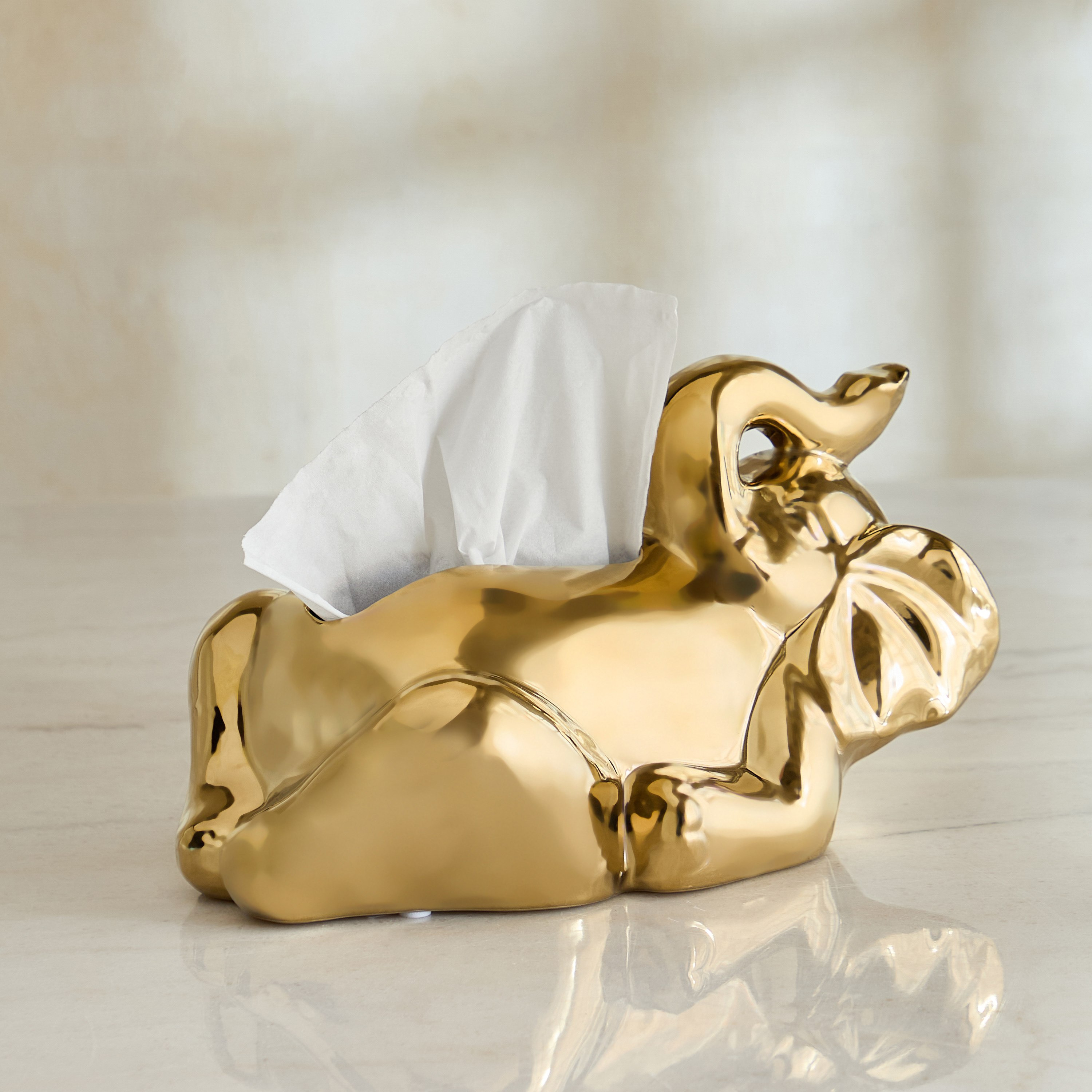 Aurum Titany Vianna Decorative Elephant Tissue Box - 28.2x18.5x15.5 cm-hbxdecorandfurnishings-homeaccessories-novelties-image-5