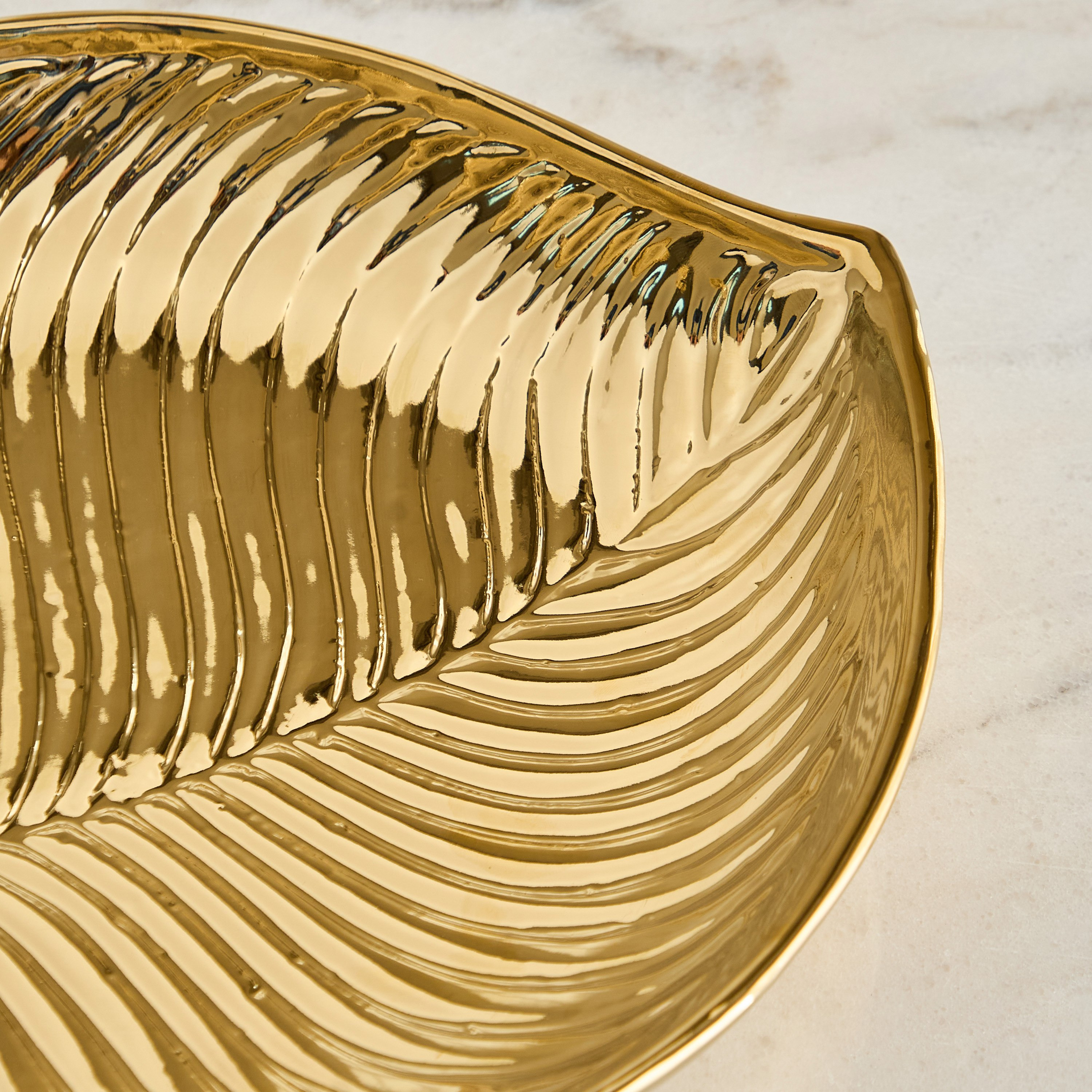 Aurum Titany Vianna Decorative Leaf Platter - 28x29.5x5 cm-hbxhomeware-hbxdecorandfurnishings-image-7