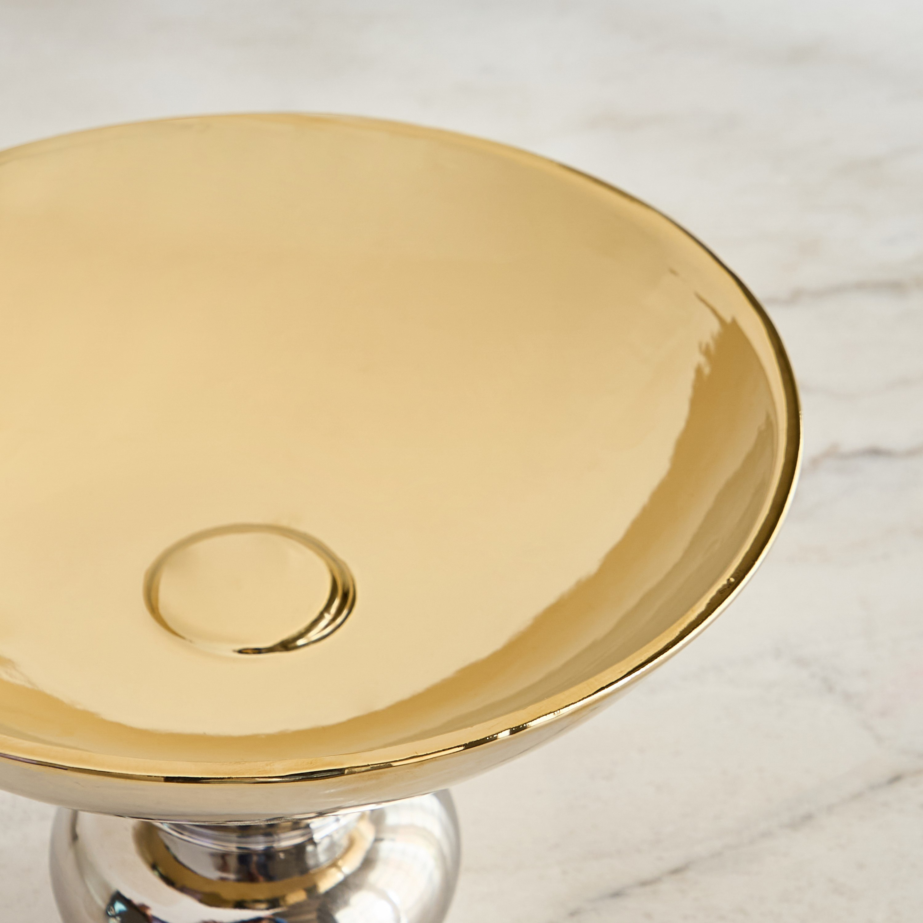 Aurum Titany Vianna Decorative Footed Bowl - 26.5x26.5x17 cm-hbxdecorandfurnishings-homeaccessories-bowls-image-7