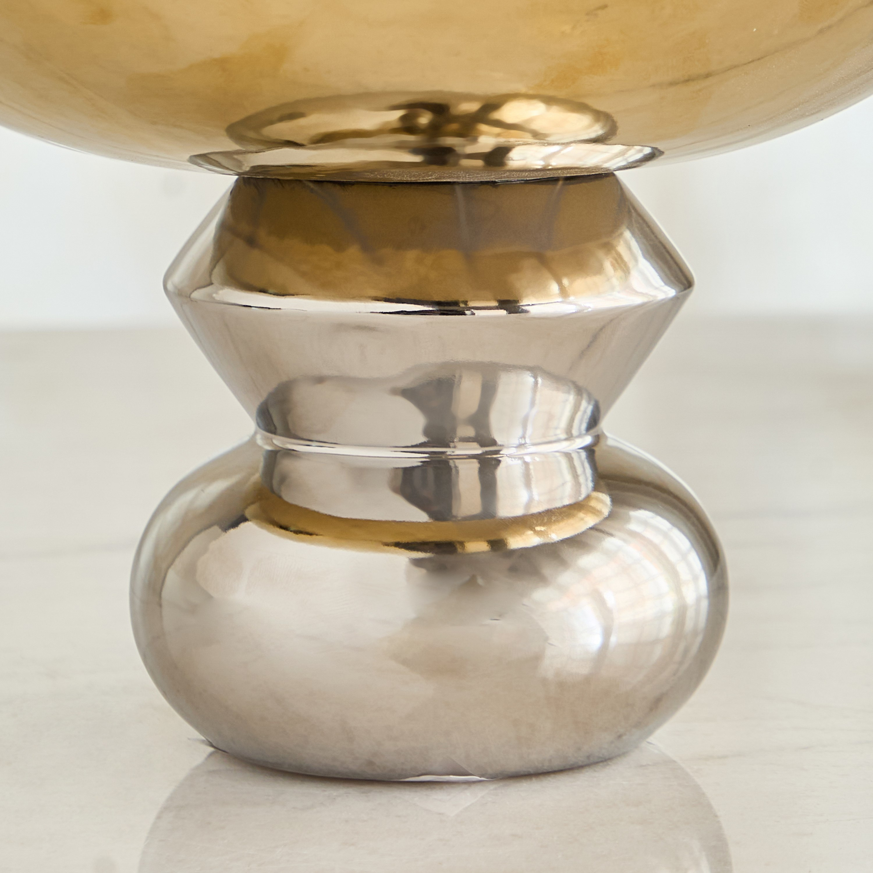 Aurum Titany Vianna Decorative Footed Bowl - 26.5x26.5x17 cm-hbxdecorandfurnishings-homeaccessories-bowls-image-8