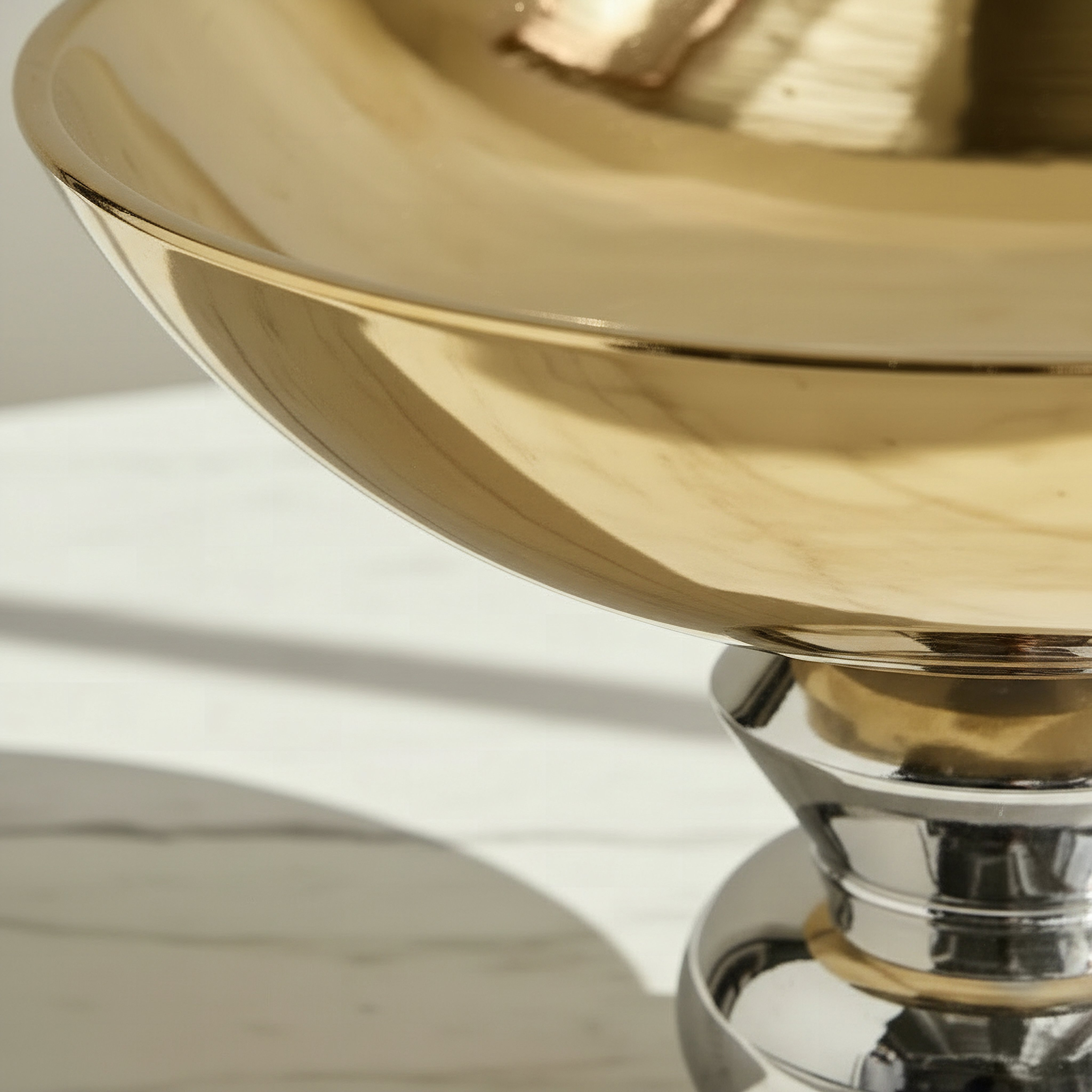 Aurum Titany Vianna Decorative Footed Bowl - 26.5x26.5x17 cm-hbxdecorandfurnishings-homeaccessories-bowls-image-3