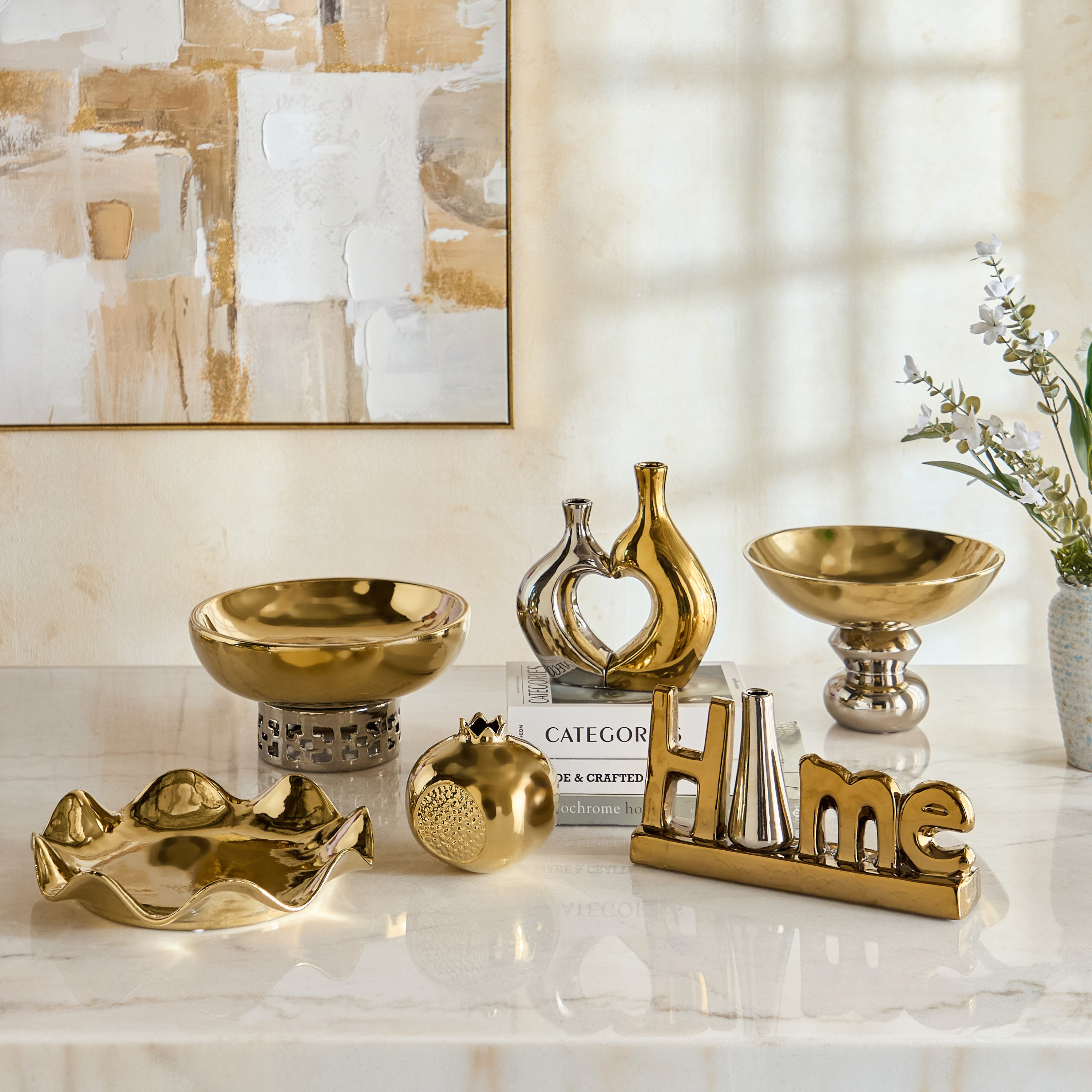 رمانة ديكور تيتاني فيانا من أوروم - 12.8x12.8x11.5 سم-hbxhomeware-homedecor-figurinesandornaments-image-3
