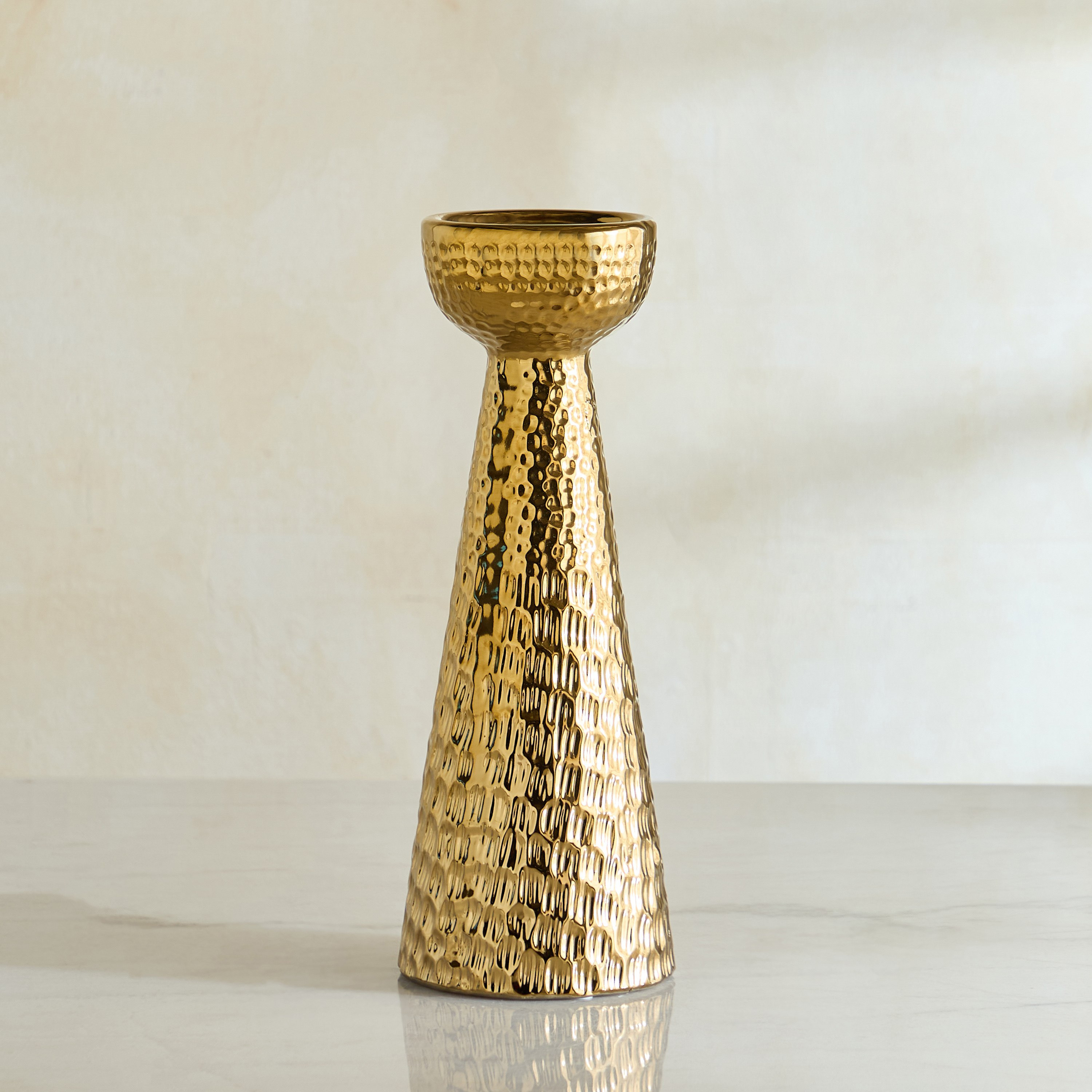 حامل شموع طويلة ديكور تيتاني فيانا من أوروم - 12.5x12.5x34.5سم-hbxlivingroom-decorandaccessories-candleholders-image-2