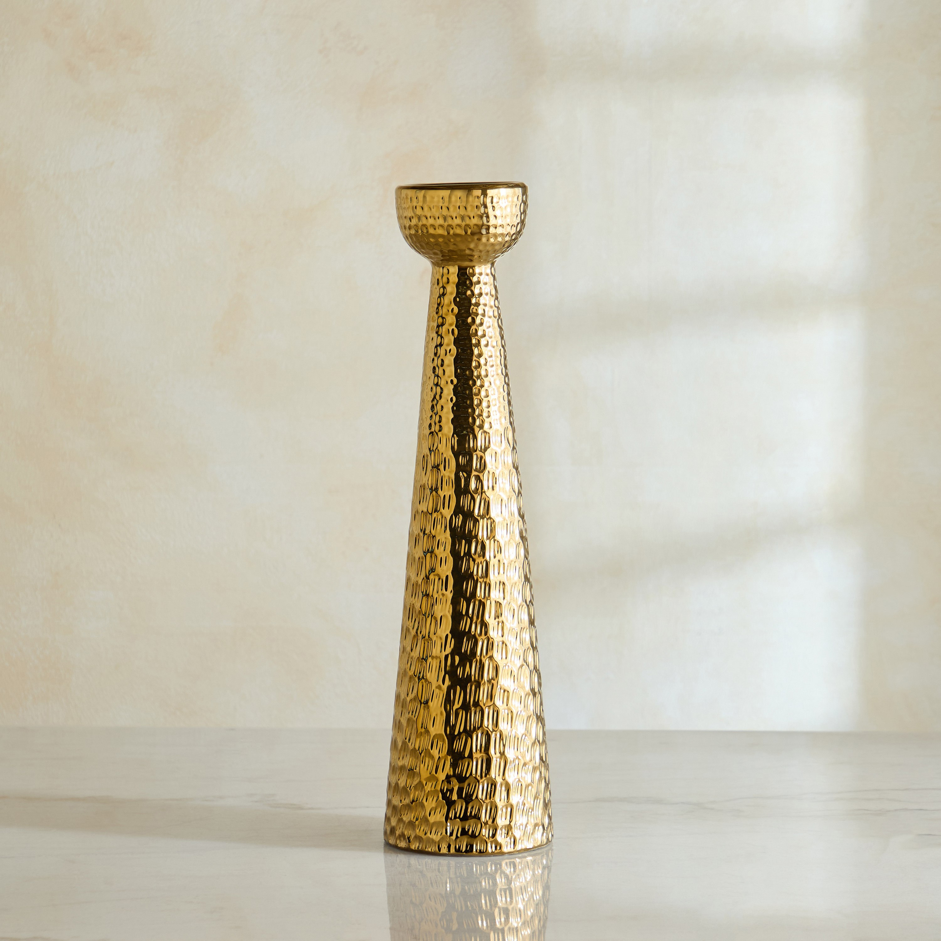 Aurum Titany Vianna Decorative Pillar Candleholder - 14x13.5x54 cm-hbxlivingroom-decorandaccessories-candleholders-image-6