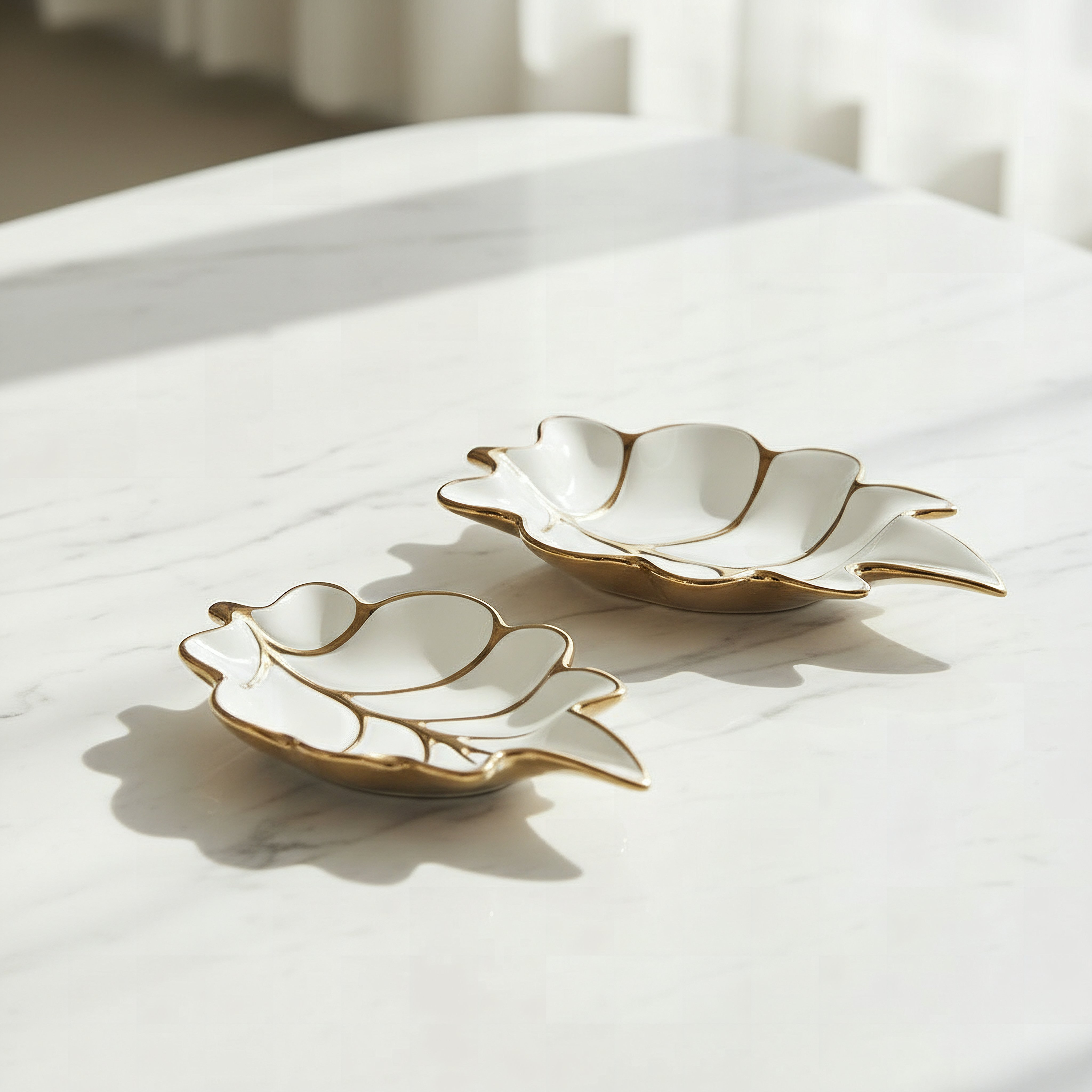 Aurum Titany 2-Piece Decorative Tray Set - 25.5x16.5x3.5 cm-hbxhomeware-hbxdecorandfurnishings-image-1