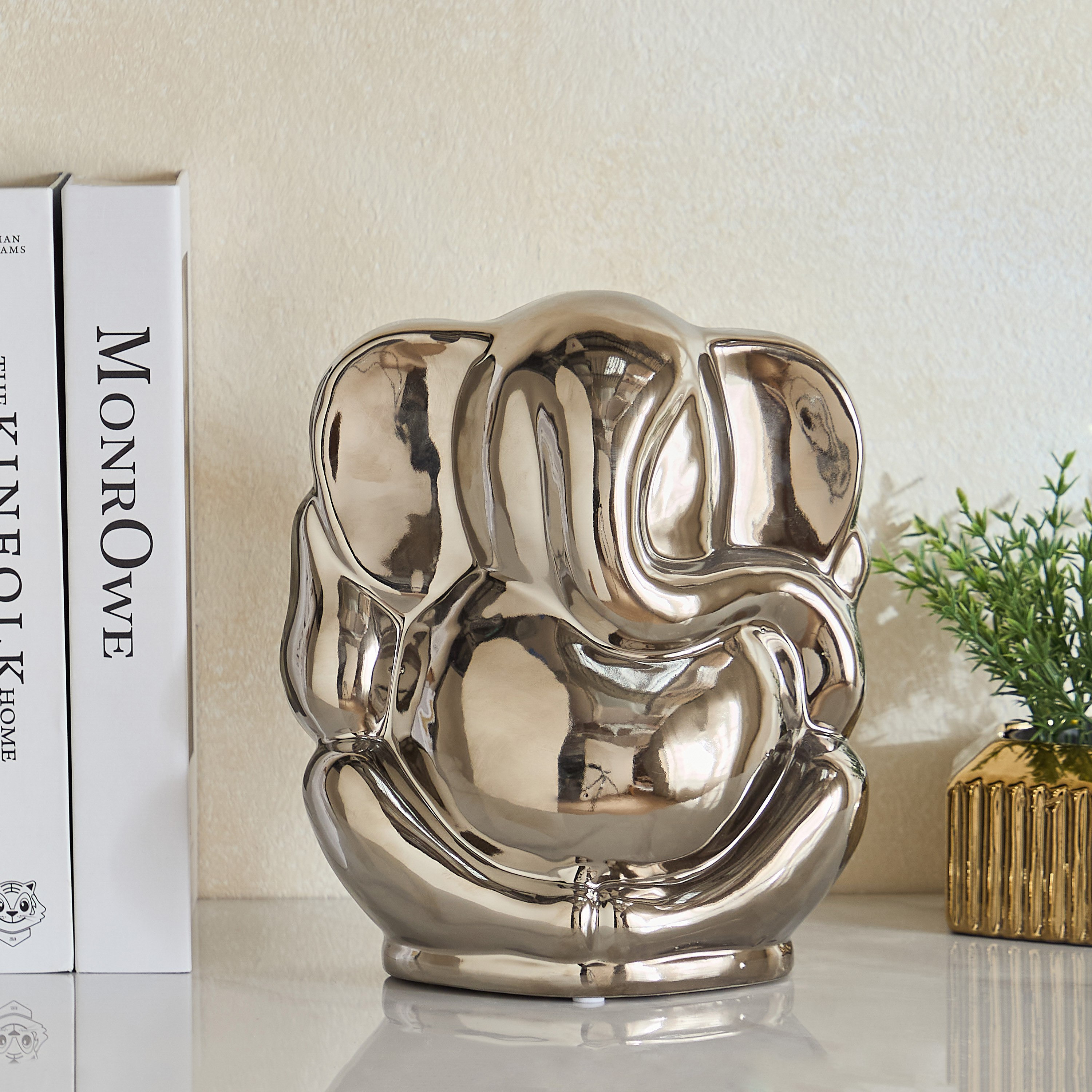 Aurum Fuse Ceramic Ganesha - 20x12x24 cm-hbxhomeware-homedecor-figurinesandornaments-image-8