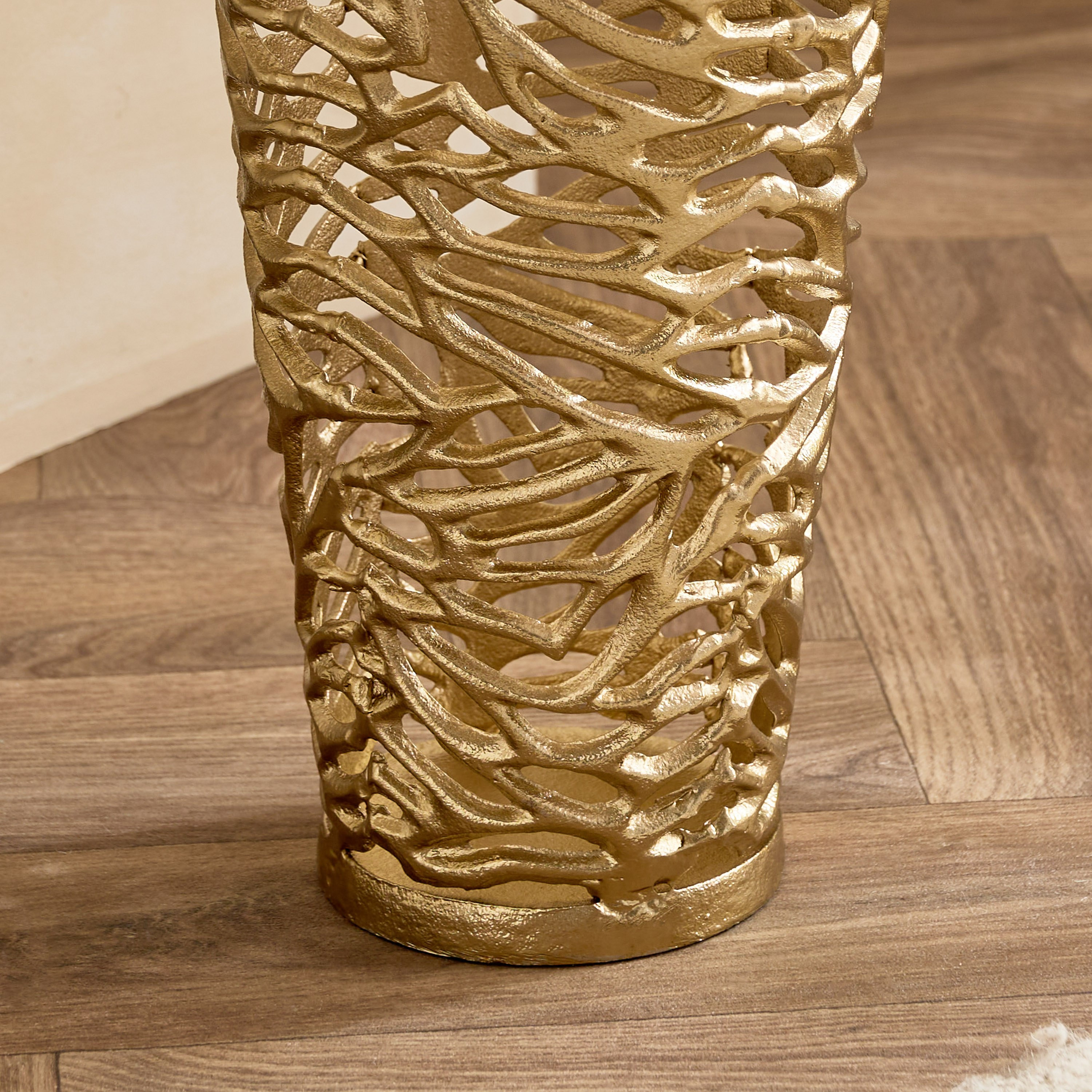 Casa Luxe Decorative Cutwork Vase - 24x24x66 cm-hbxbedroom-decorandaccessories-vases-image-7