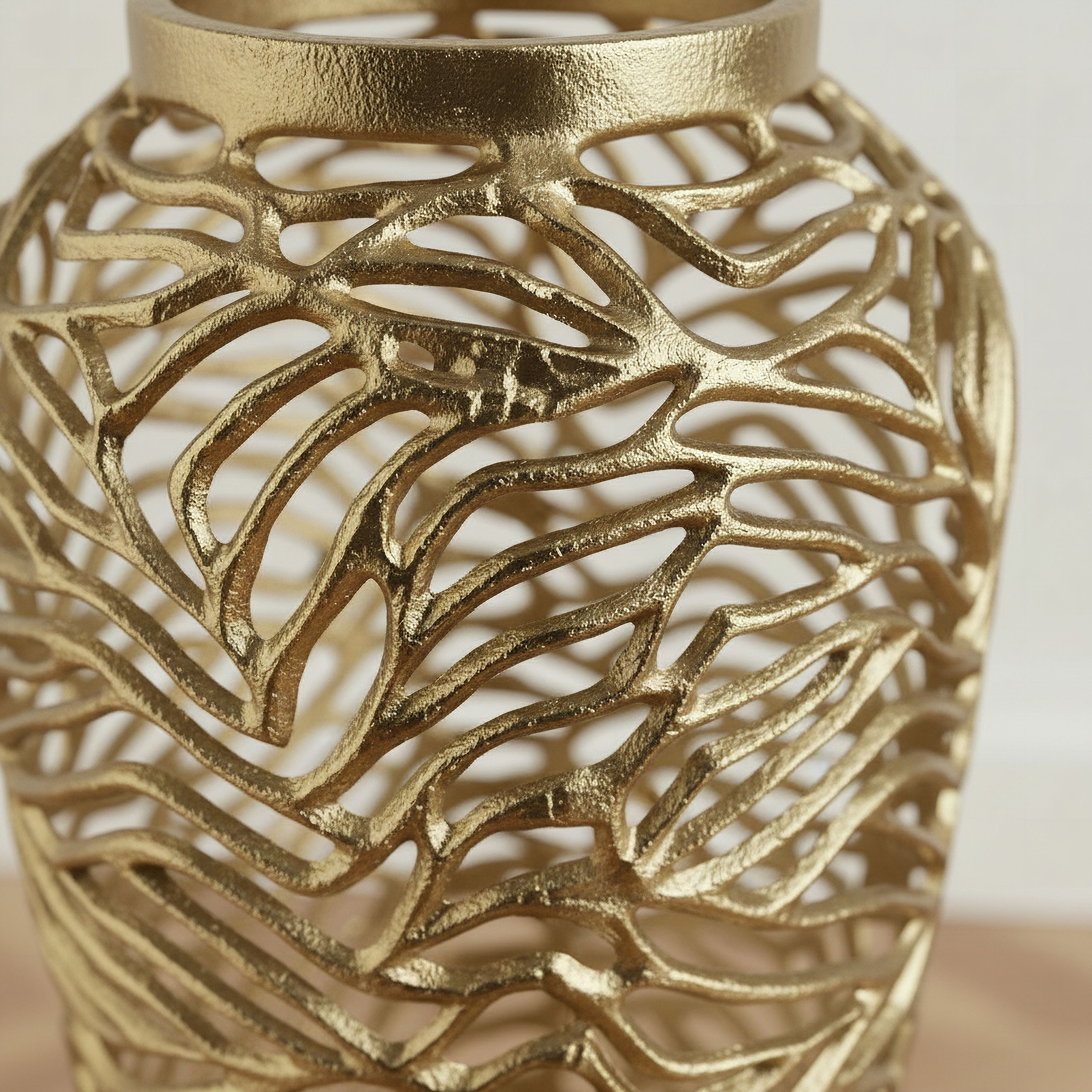 Casa Luxe Decorative Cutwork Vase - 24x24x66 cm-hbxbedroom-decorandaccessories-vases-image-3