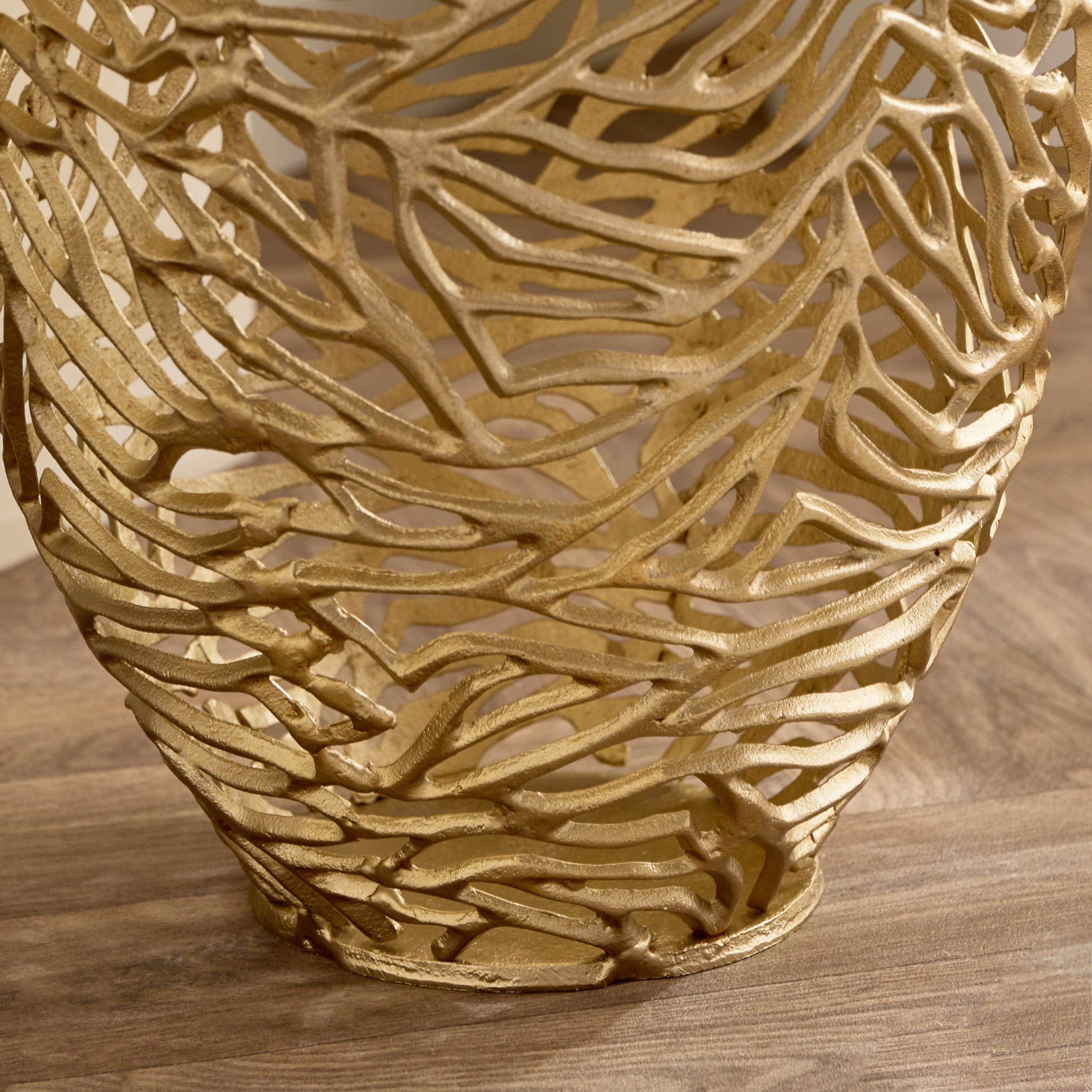 Casa Luxe Decorative Cutwork Vase - 33x33x51 cm-hbxbedroom-decorandaccessories-vases-image-7