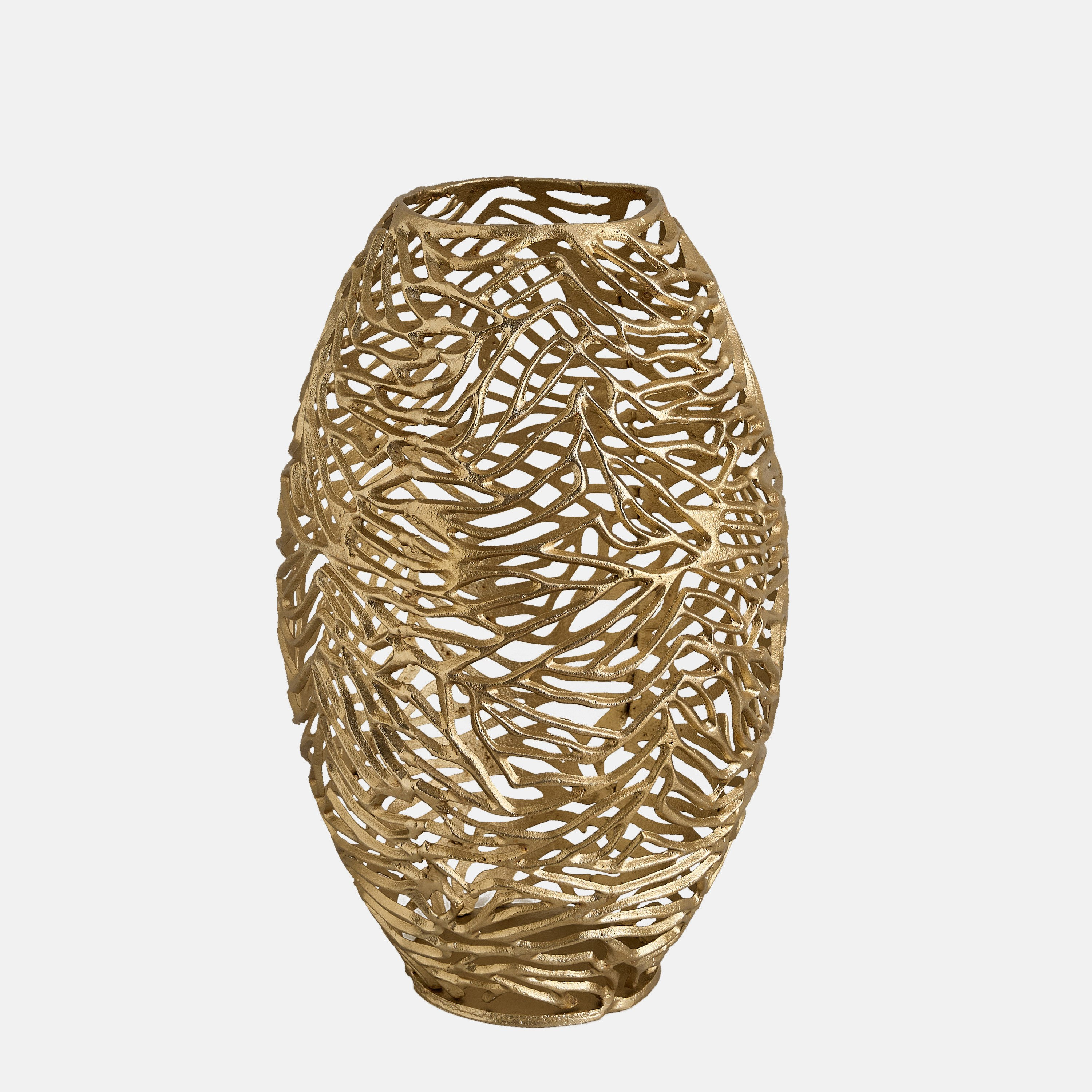 Casa Luxe Decorative Cutwork Vase - 33x33x51 cm-hbxbedroom-decorandaccessories-vases-image-9