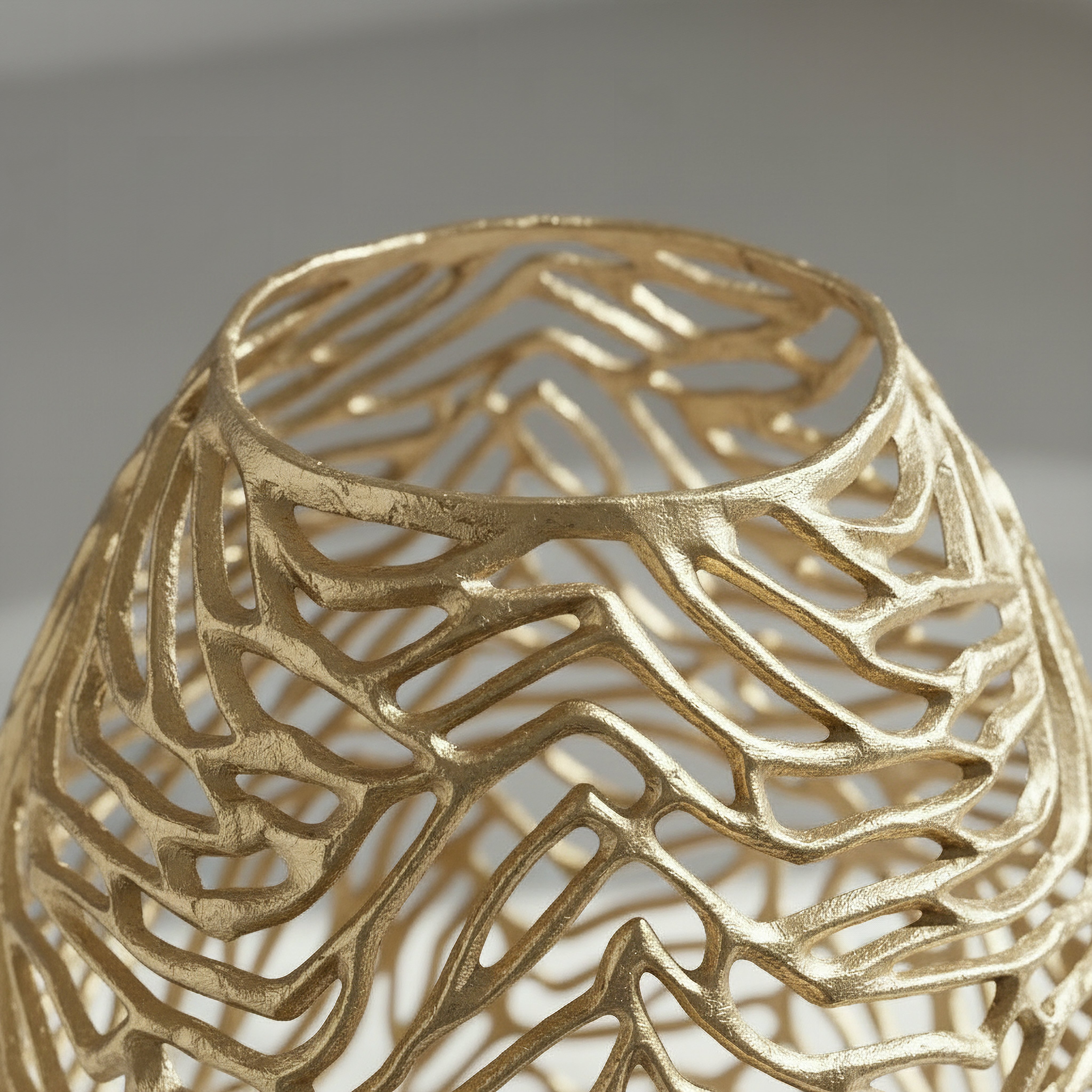 Casa Luxe Decorative Cutwork Vase - 33x33x51 cm-hbxbedroom-decorandaccessories-vases-image-2