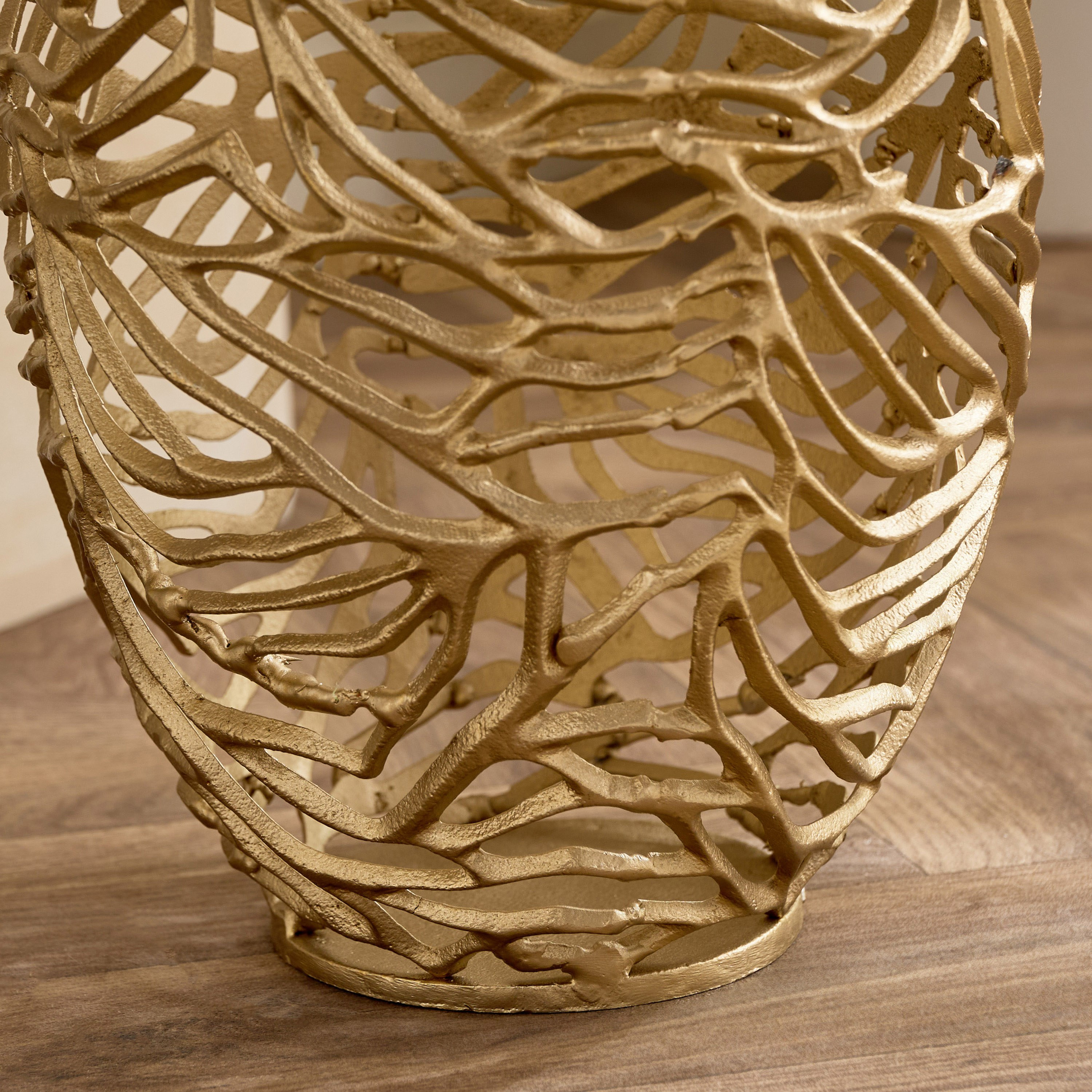 Casa Luxe Decorative Cutwork Vase - 25x25x38 cm-hbxbedroom-decorandaccessories-vases-image-7