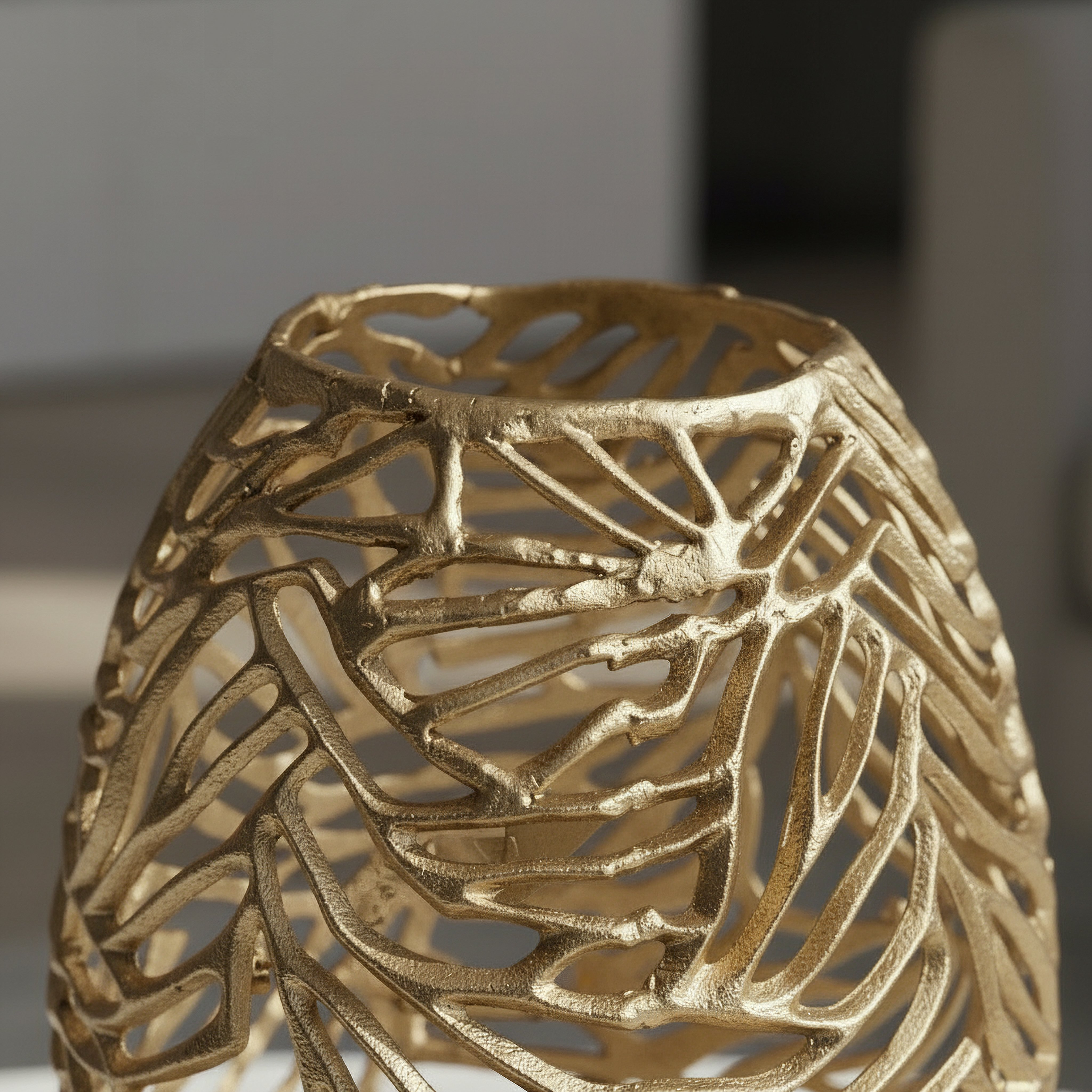Casa Luxe Decorative Cutwork Vase - 25x25x38 cm-hbxbedroom-decorandaccessories-vases-image-2