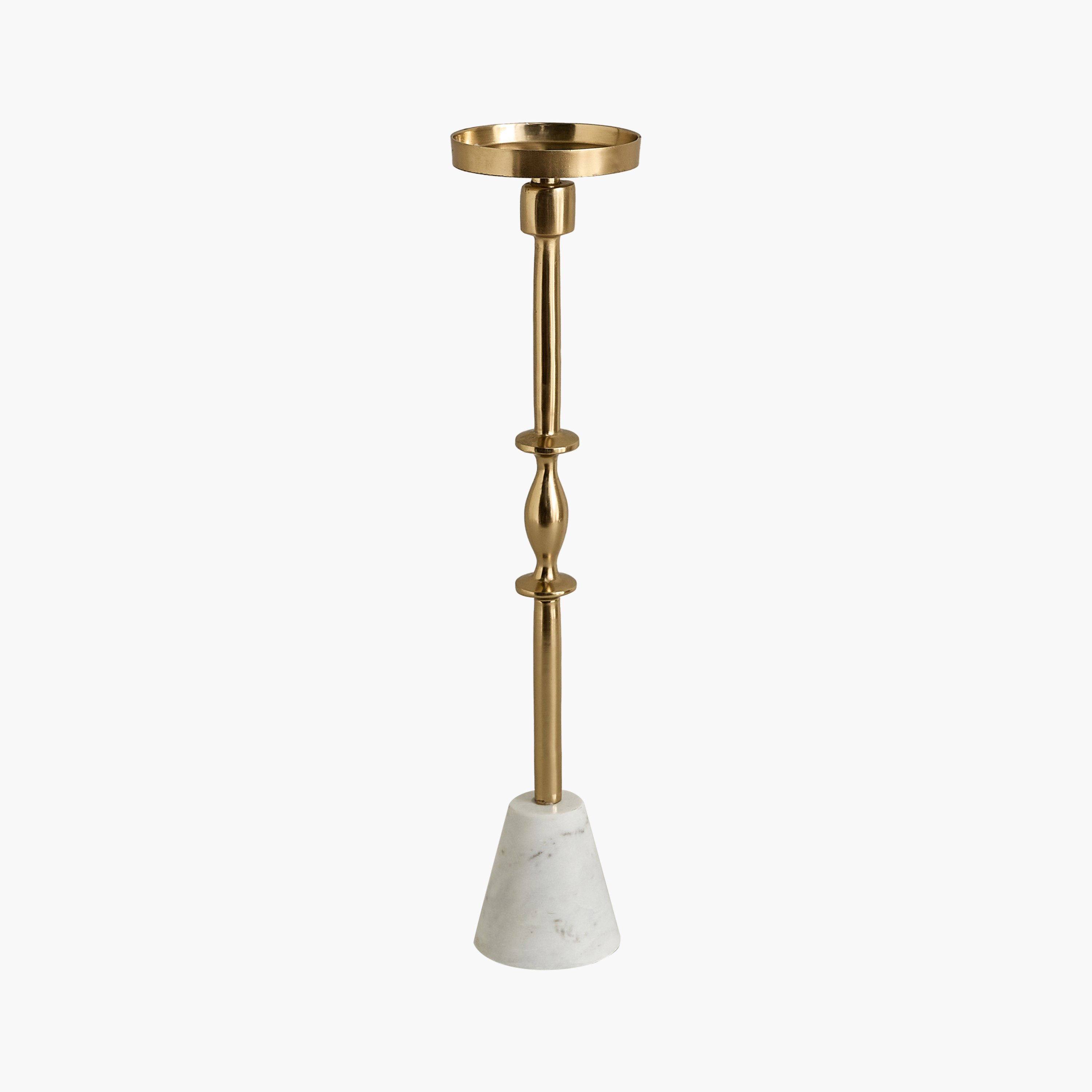 Casa Luxe Decorative Pillar Candleholder - 11x11x42 cm-hbxlivingroom-decorandaccessories-candleholders-image-11