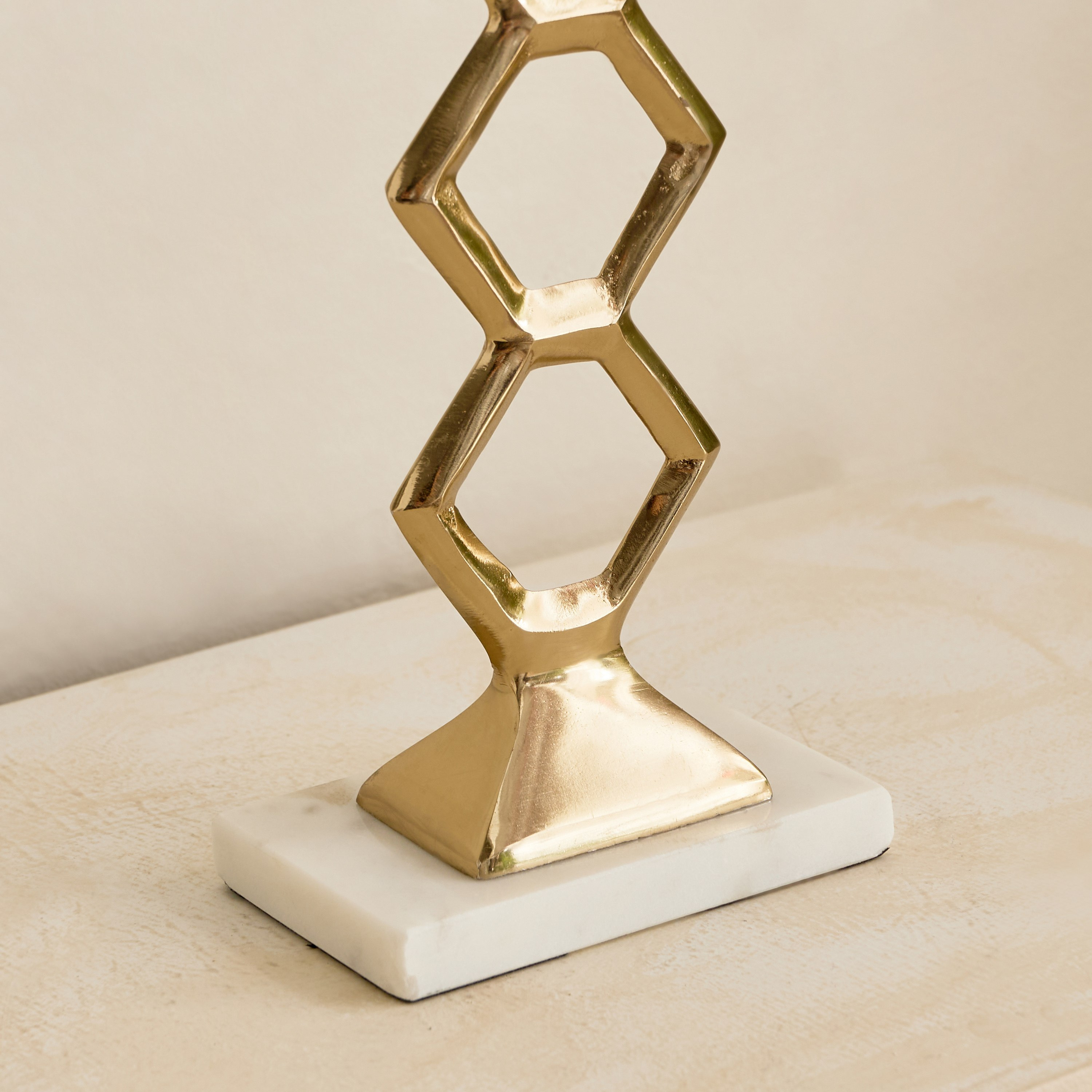 Casa Luxe Decorative Pillar Candleholder - 13x11x38.5 cm-hbxlivingroom-decorandaccessories-candleholders-image-9