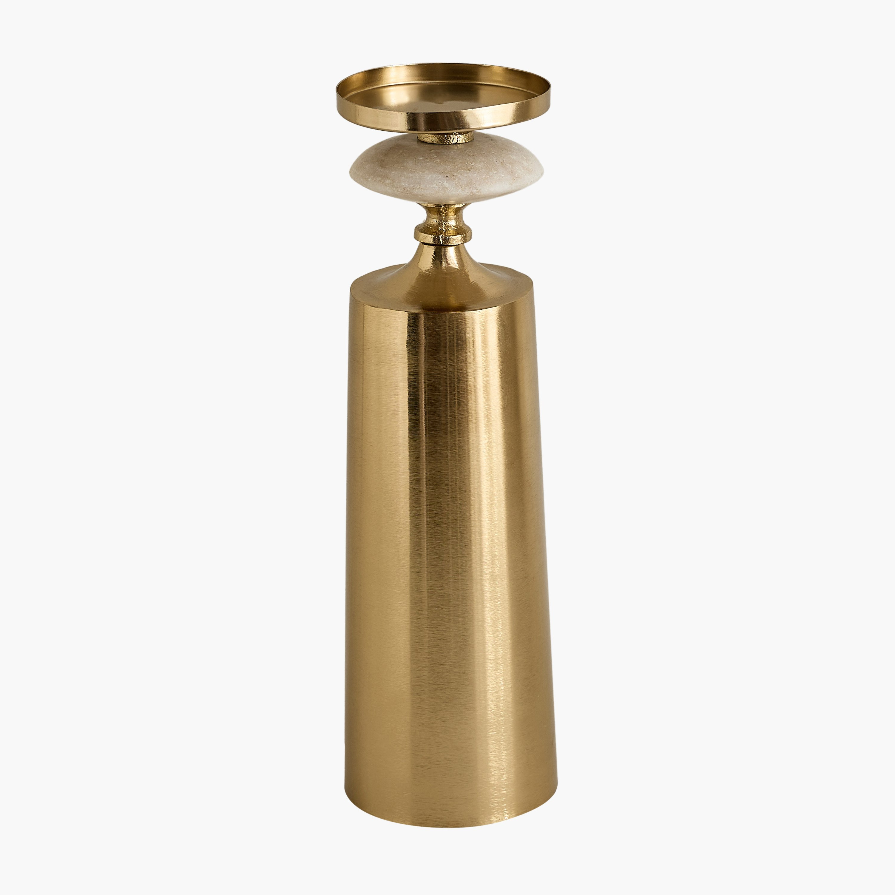 Casa Luxe Decorative Pillar Candleholder - 11x11x42 cm-hbxlivingroom-decorandaccessories-candleholders-image-10