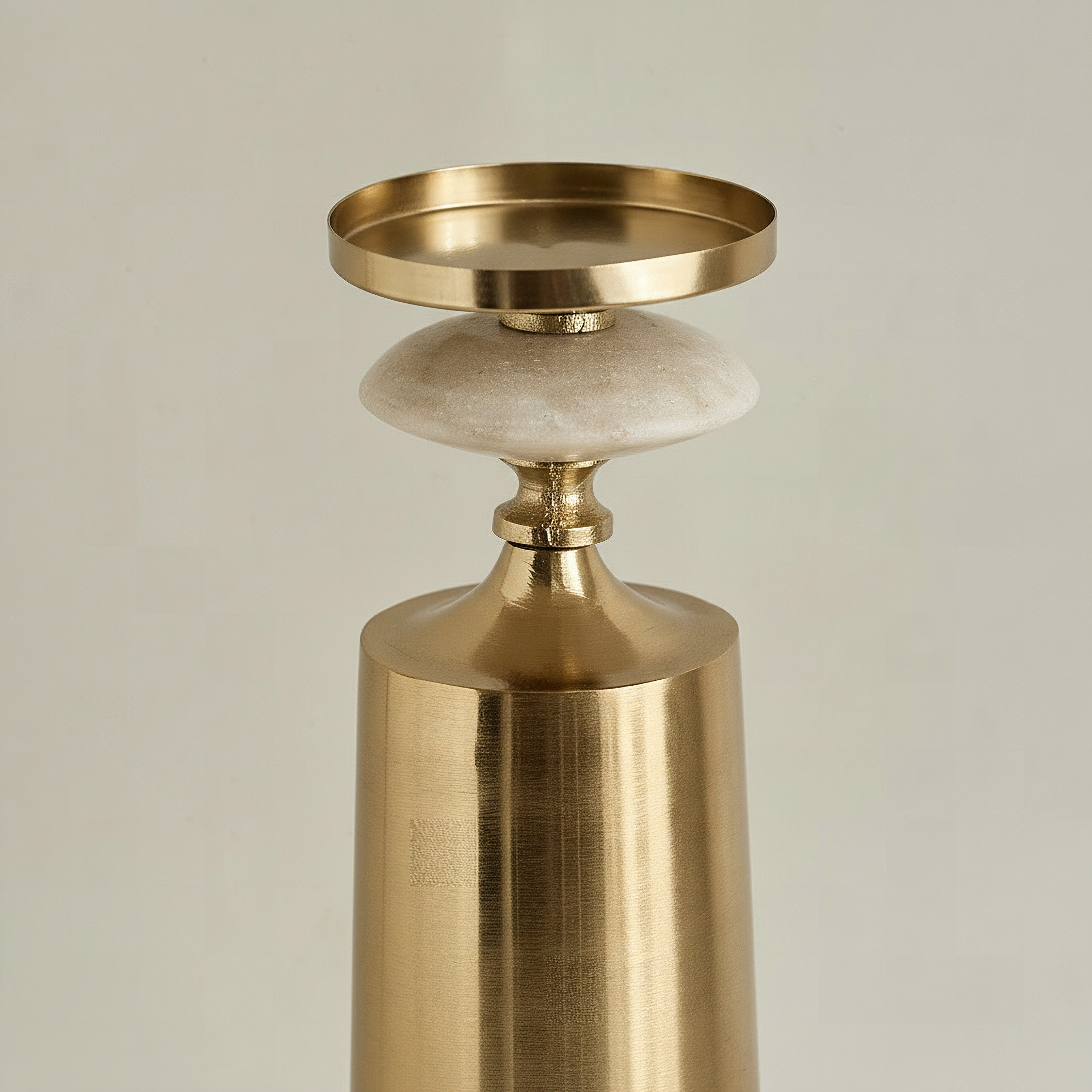 Casa Luxe Decorative Pillar Candleholder - 11x11x42 cm-hbxlivingroom-decorandaccessories-candleholders-image-3