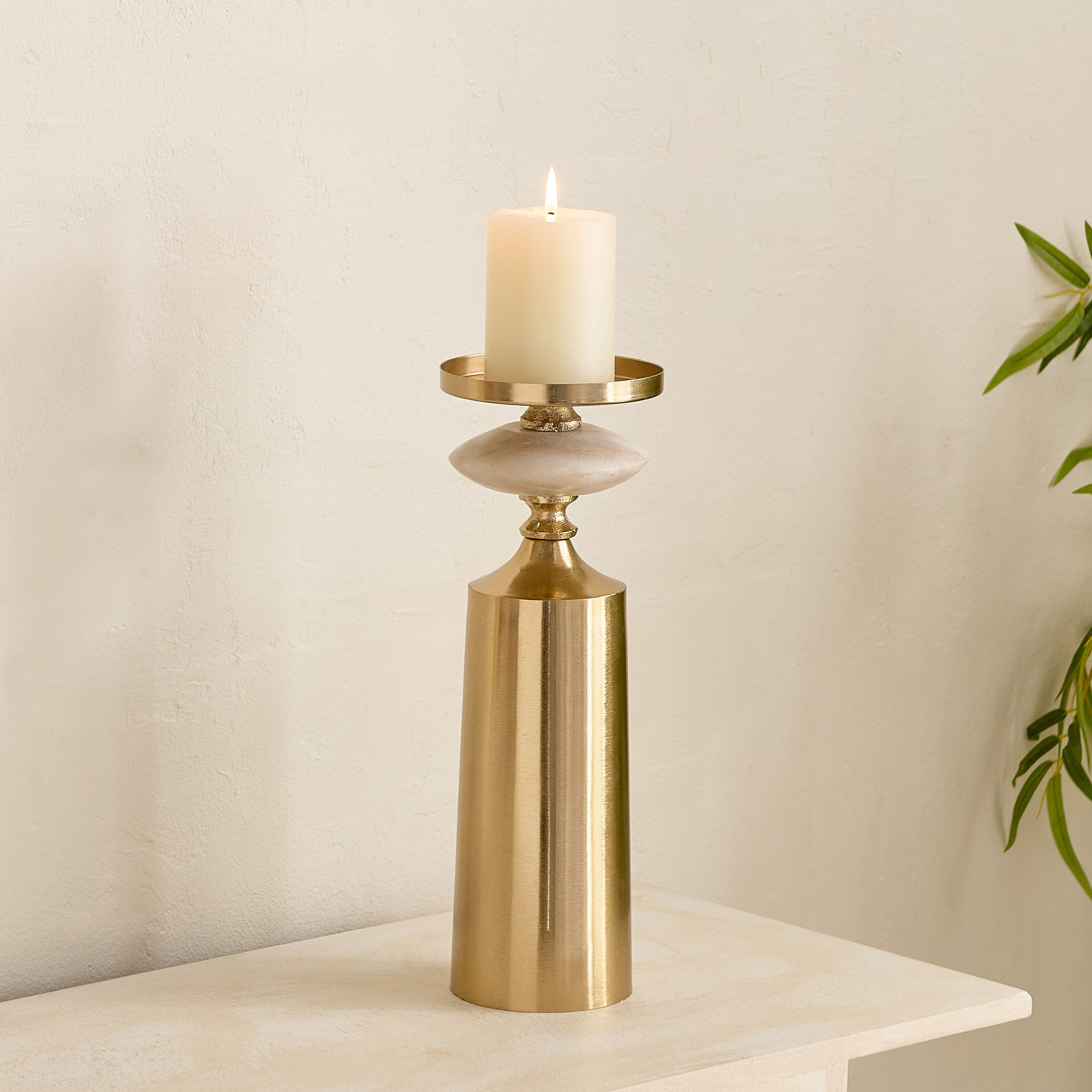 حامل شموع عمودية للديكور من كاسا لوكس - 11x11x31 سم-hbxlivingroom-decorandaccessories-candleholders-image-6