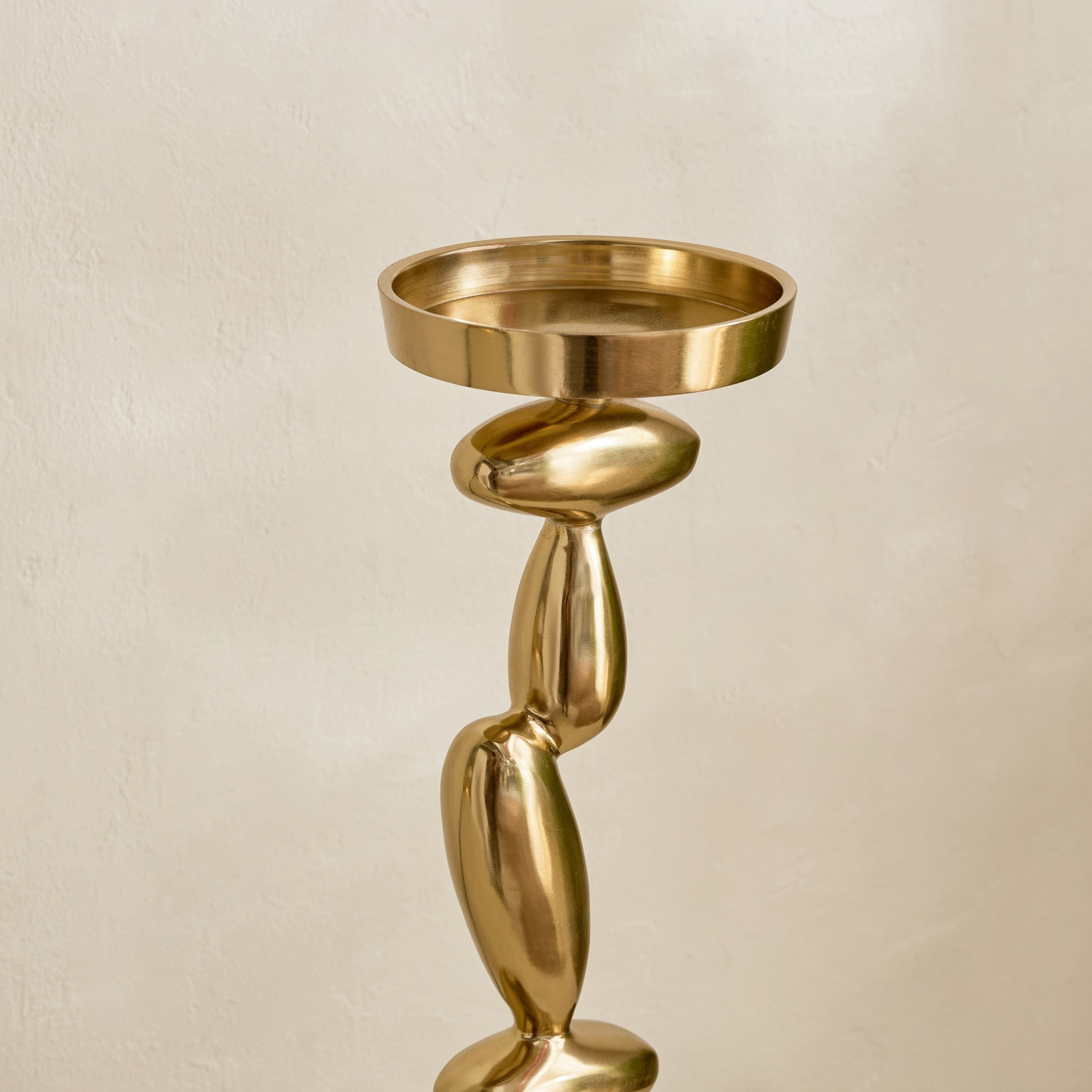 Casa Luxe Decorative Pillar Candleholder - 11x11x34 cm-hbxlivingroom-decorandaccessories-candleholders-image-8
