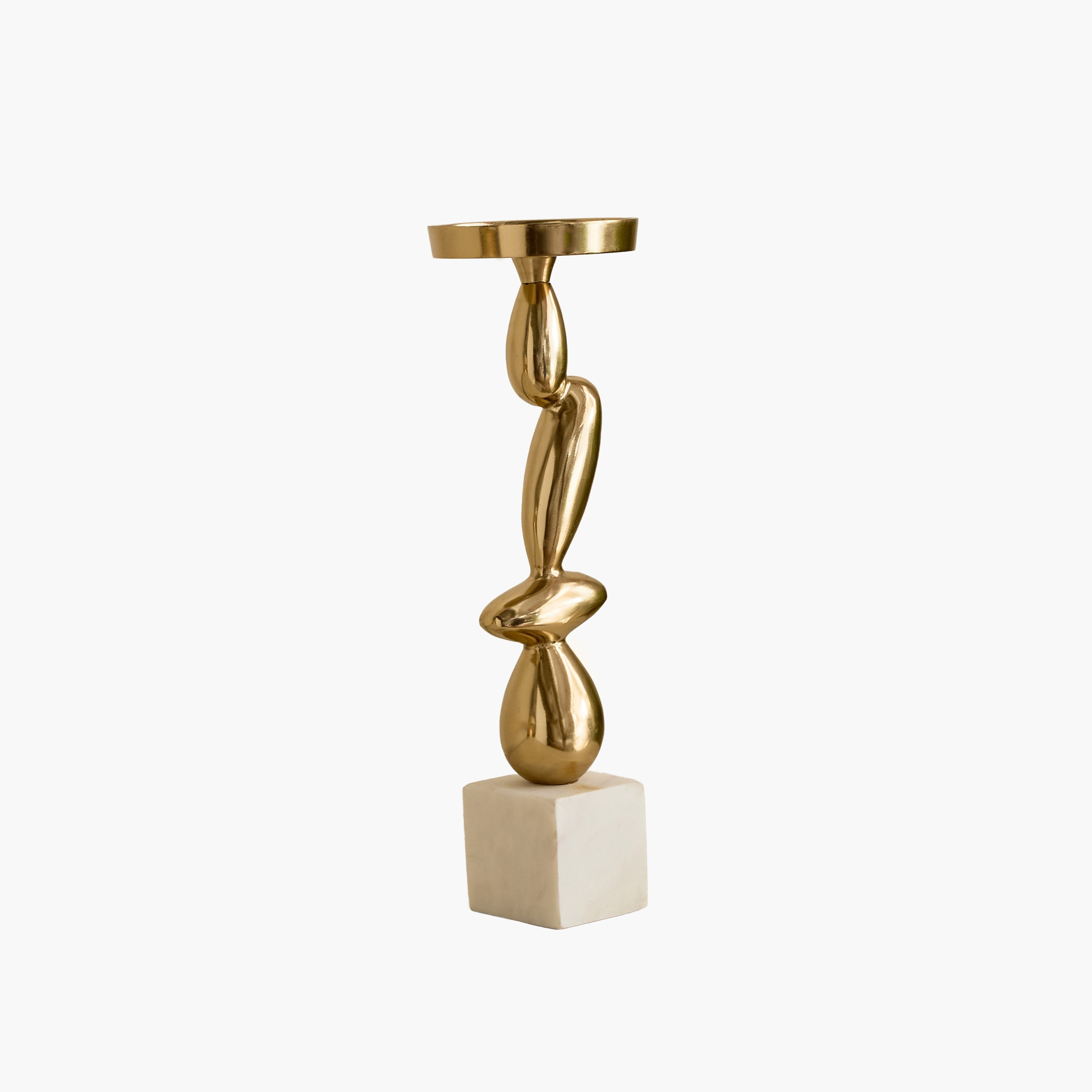 Casa Luxe Decorative Pillar Candleholder - 11x11x34 cm-hbxlivingroom-decorandaccessories-candleholders-image-11