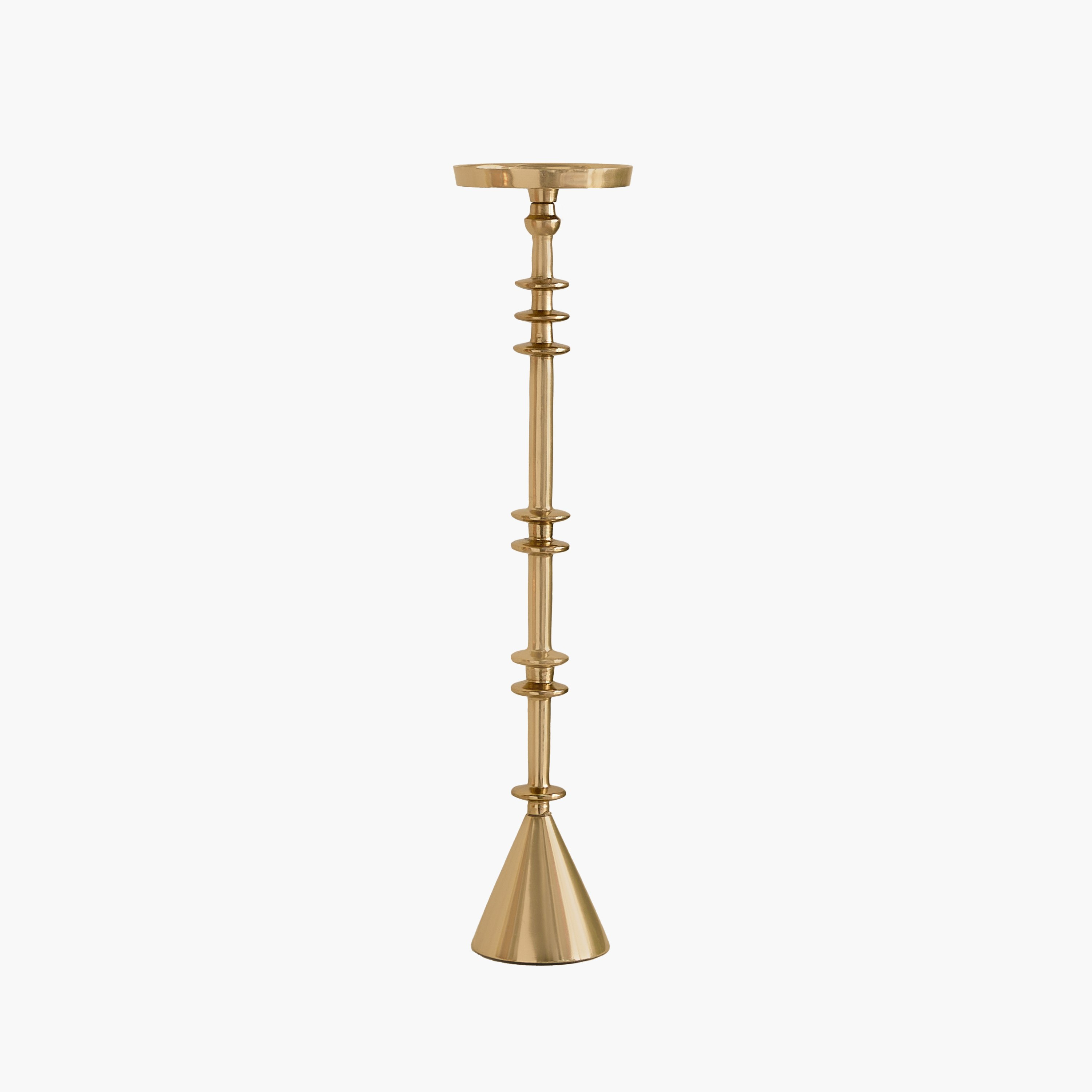 Casa Luxe Decorative Pillar Candleholder - 11.5x11.5x48 cm-hbxlivingroom-decorandaccessories-candleholders-image-11