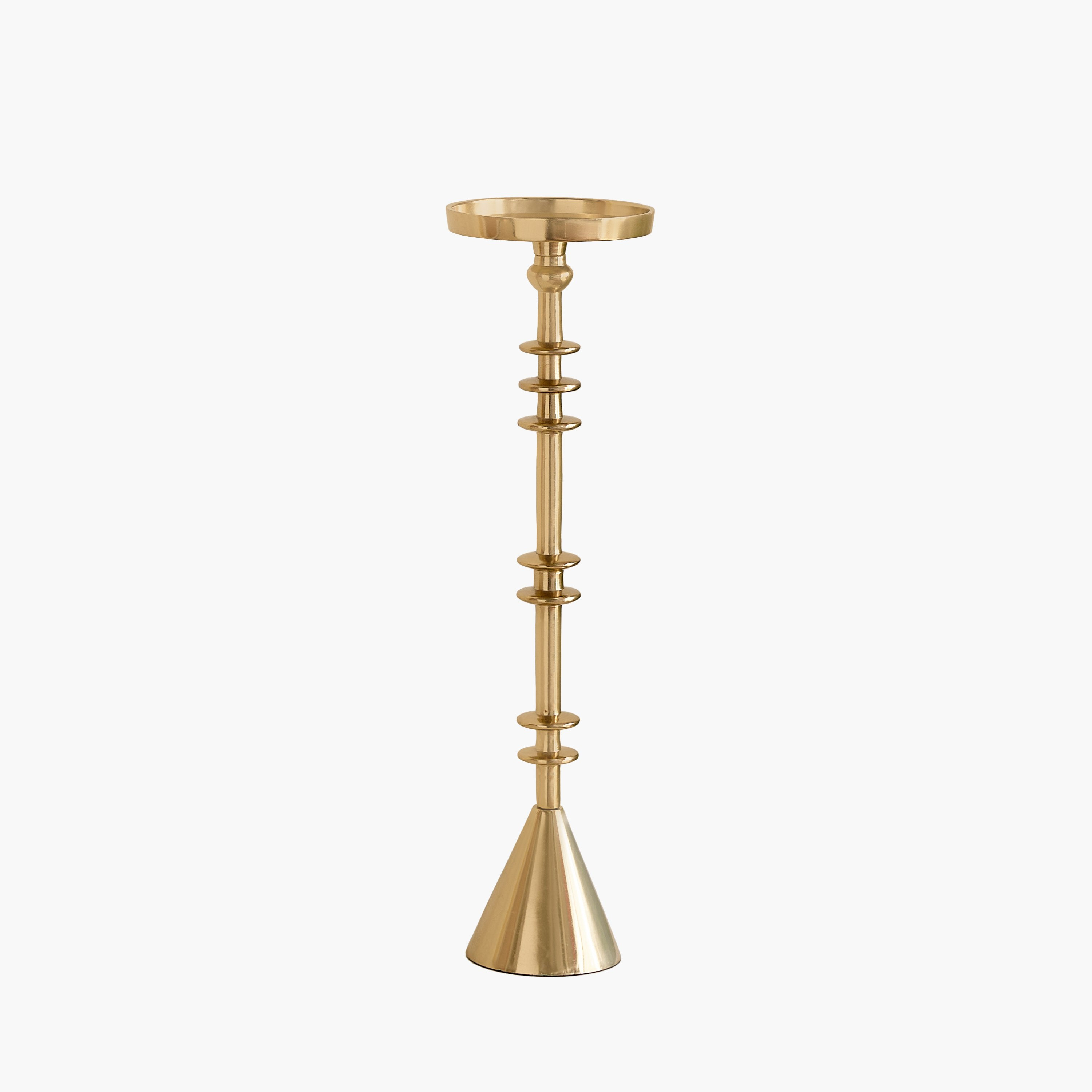 Casa Luxe Decorative Pillar Candleholder - 11.5x11.5x41 cm-hbxlivingroom-decorandaccessories-candleholders-image-11