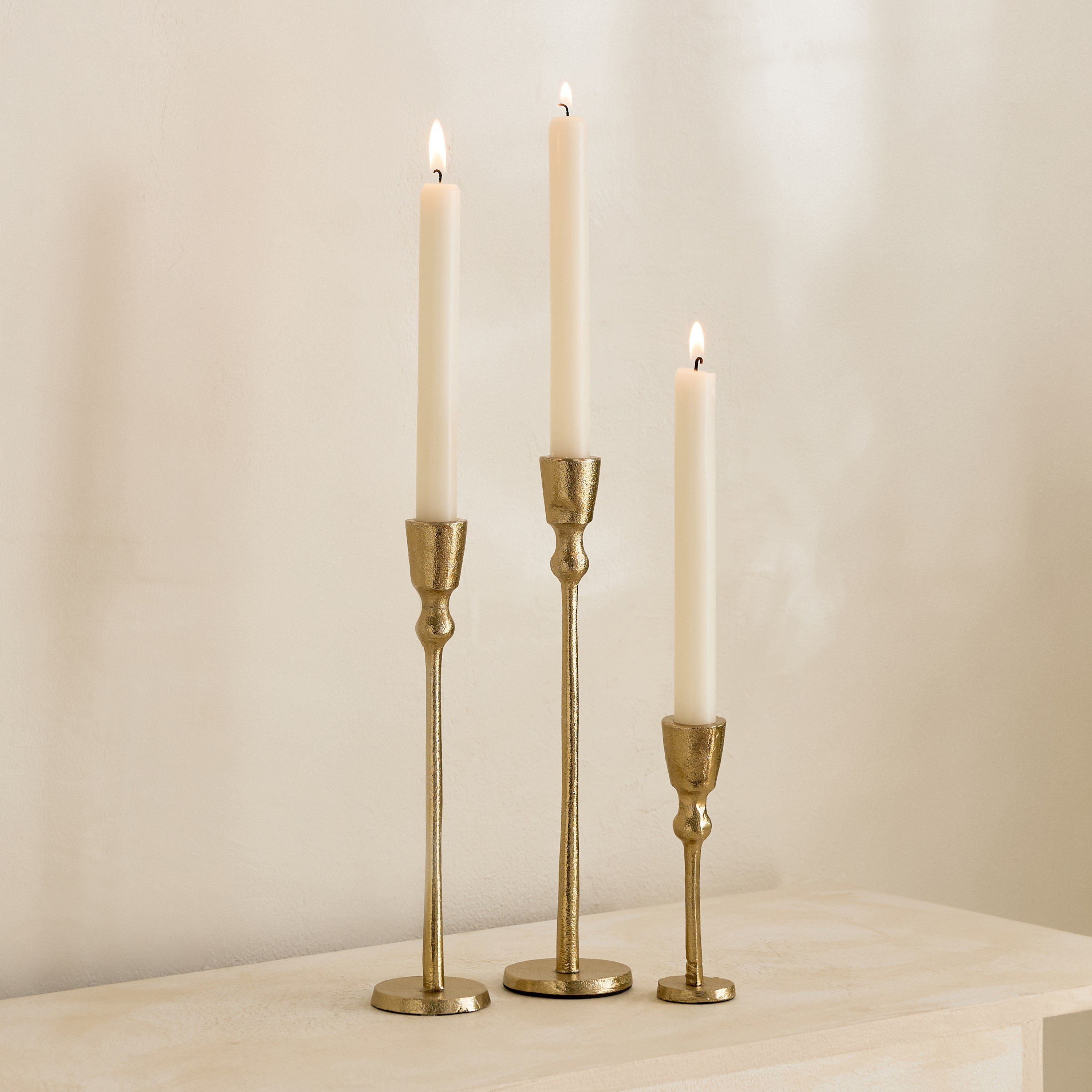 حامل شموع رفيعة مزينة فيولا من كاسا لوكس - طقم 3 قطع-hbxlivingroom-decorandaccessories-candleholders-image-5