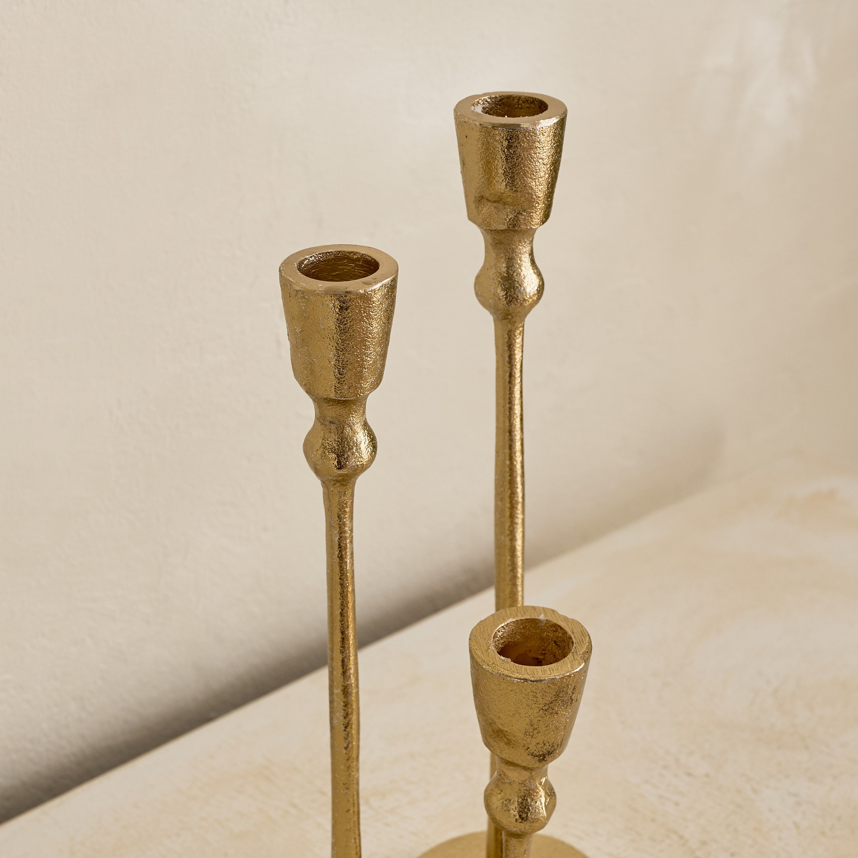 حامل شموع رفيعة مزينة فيولا من كاسا لوكس - طقم 3 قطع-hbxlivingroom-decorandaccessories-candleholders-image-6