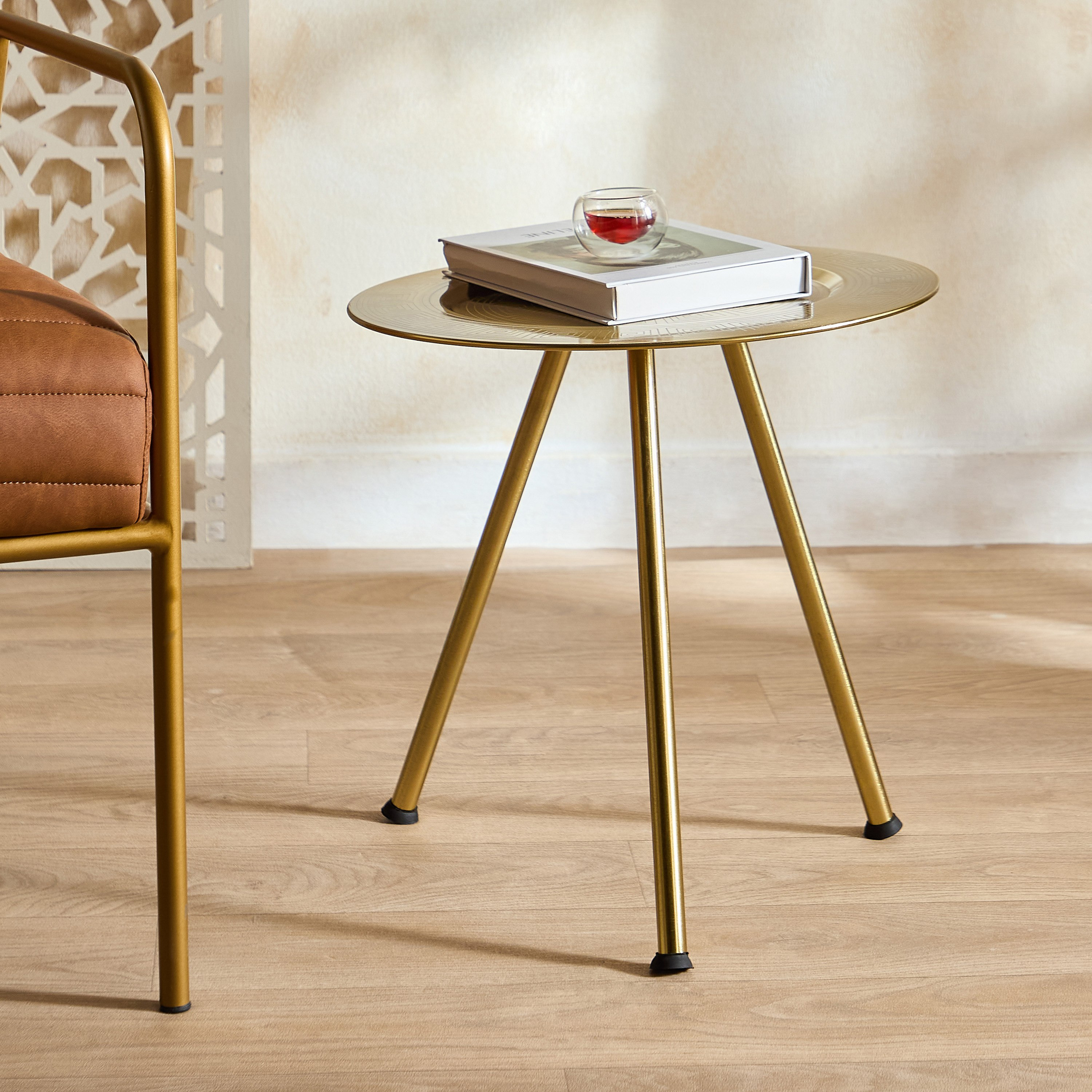 Isaba Marlina Decorative Tray Table - 41x41x45 cm-hbxdecorandfurnishings-tabletop-serveware-image-1