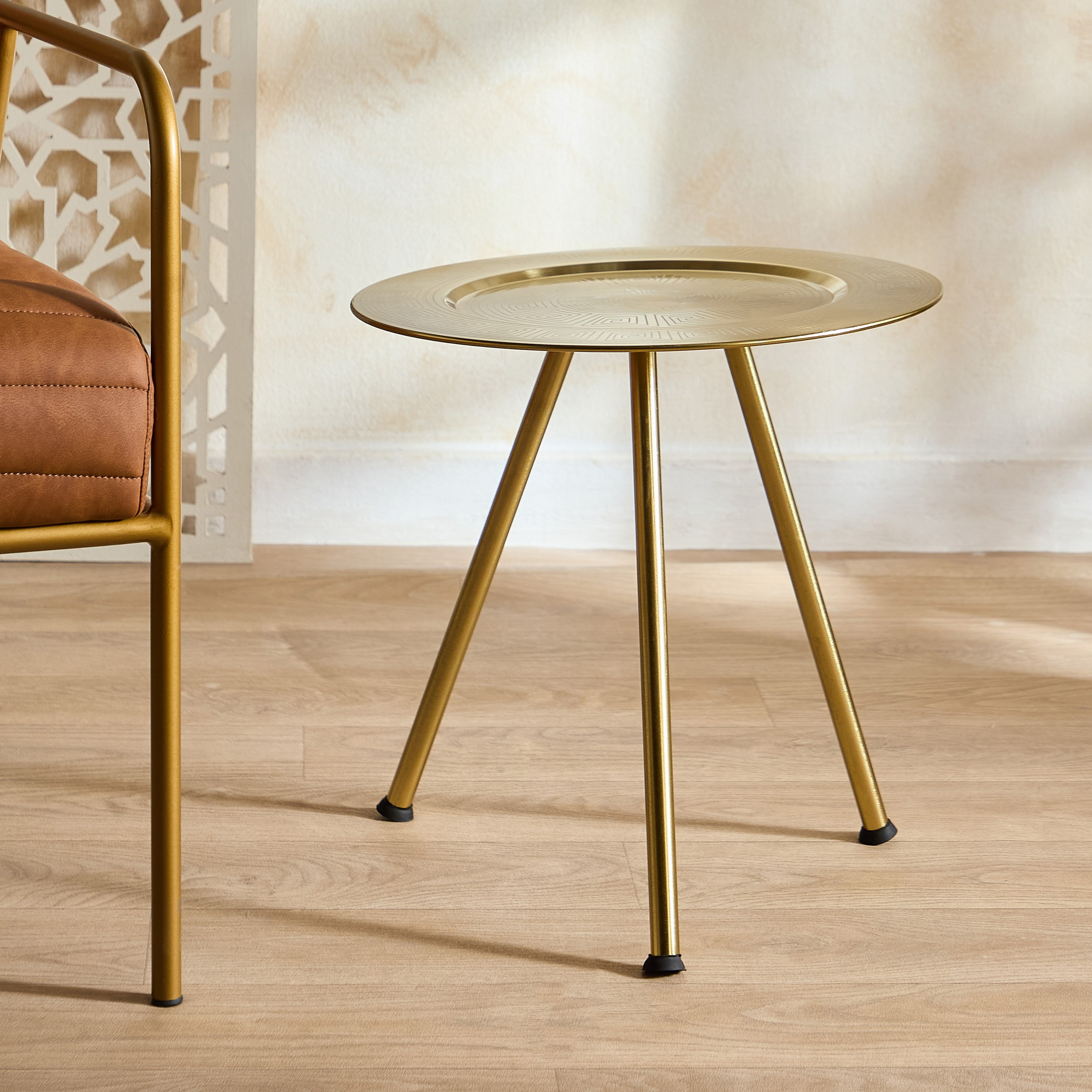 Isaba Marlina Decorative Tray Table - 41x41x45 cm-hbxdecorandfurnishings-tabletop-serveware-image-2