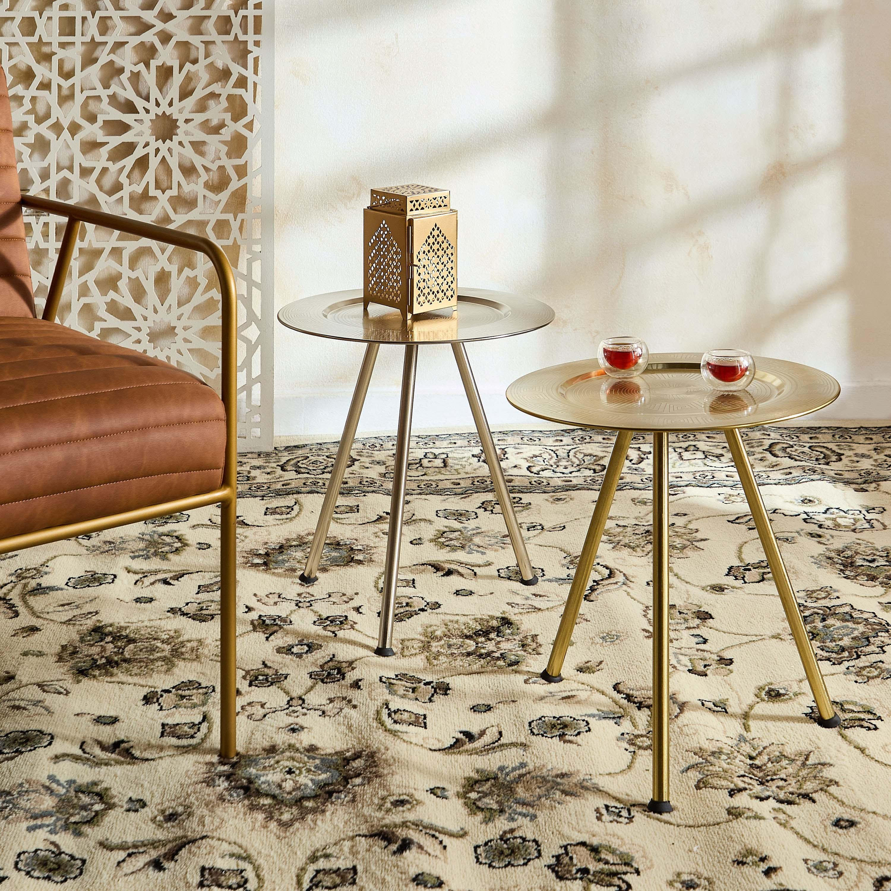 Isaba Marlina Decorative Tray Table - 41x41x45 cm-hbxdecorandfurnishings-tabletop-serveware-image-6