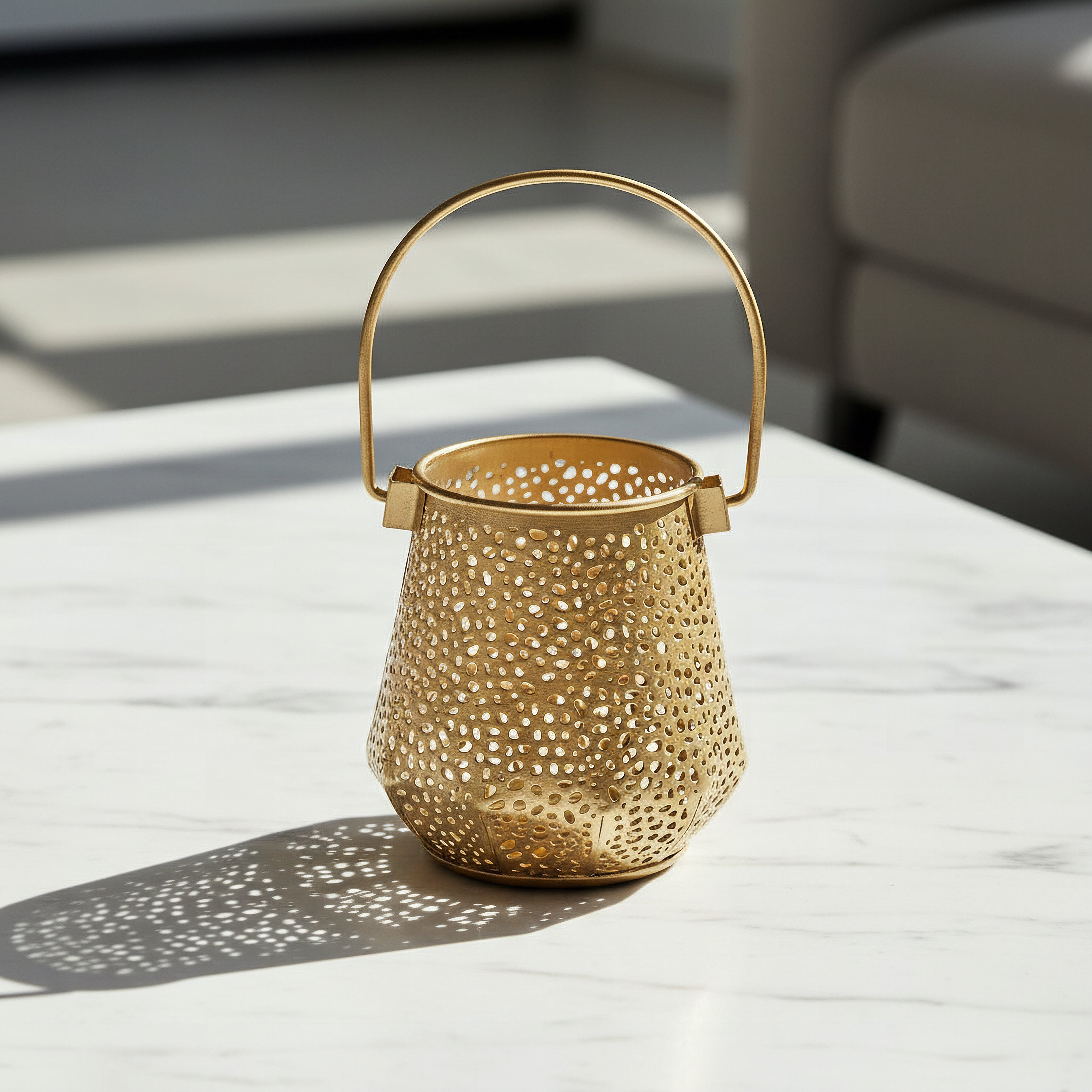 Isaba Marlina Decorative Tealight Candleholder - 10x10x11.50 cm-hbxlivingroom-decorandaccessories-candleholders-image-1