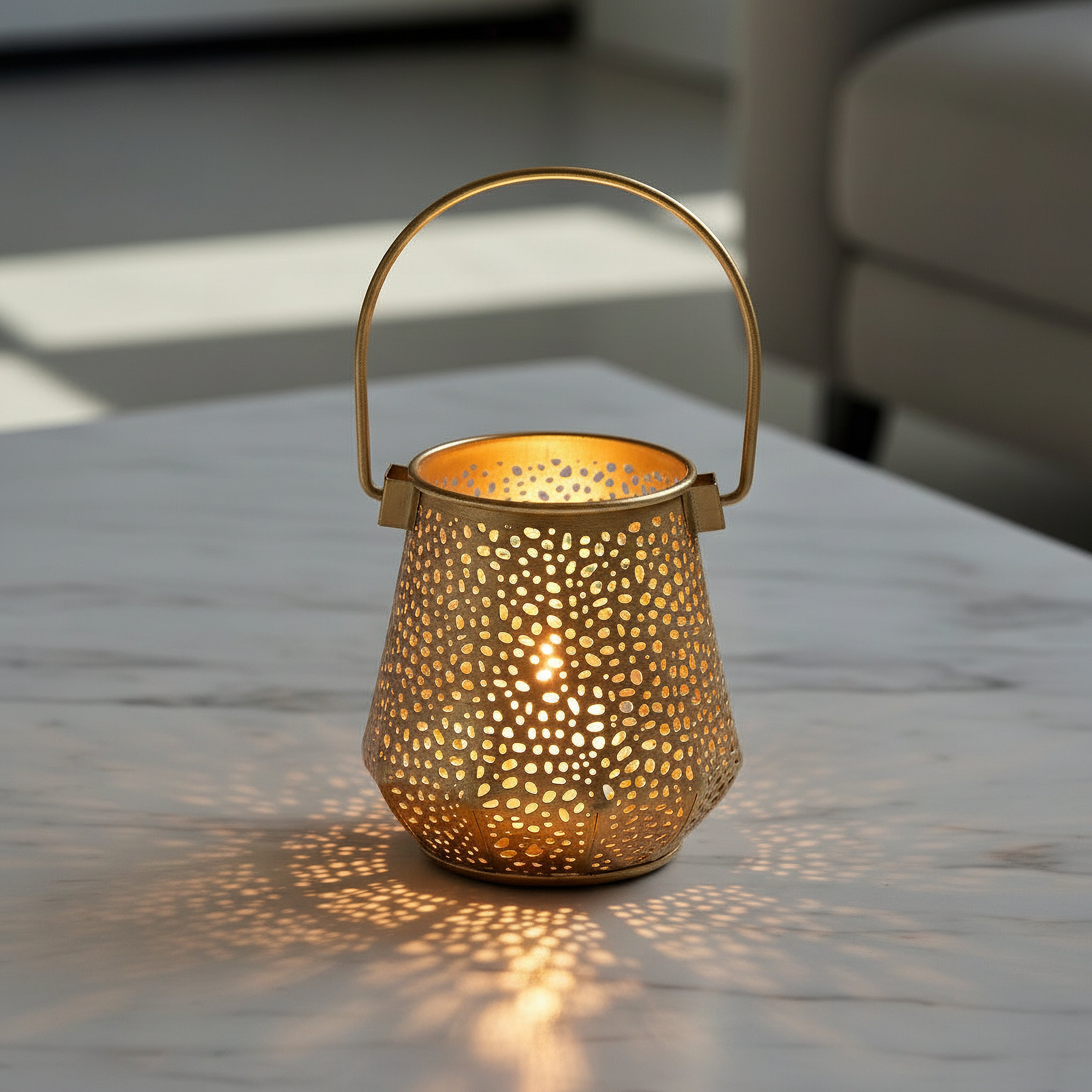 Isaba Marlina Decorative Tealight Candleholder - 10x10x11.50 cm-hbxlivingroom-decorandaccessories-candleholders-image-2