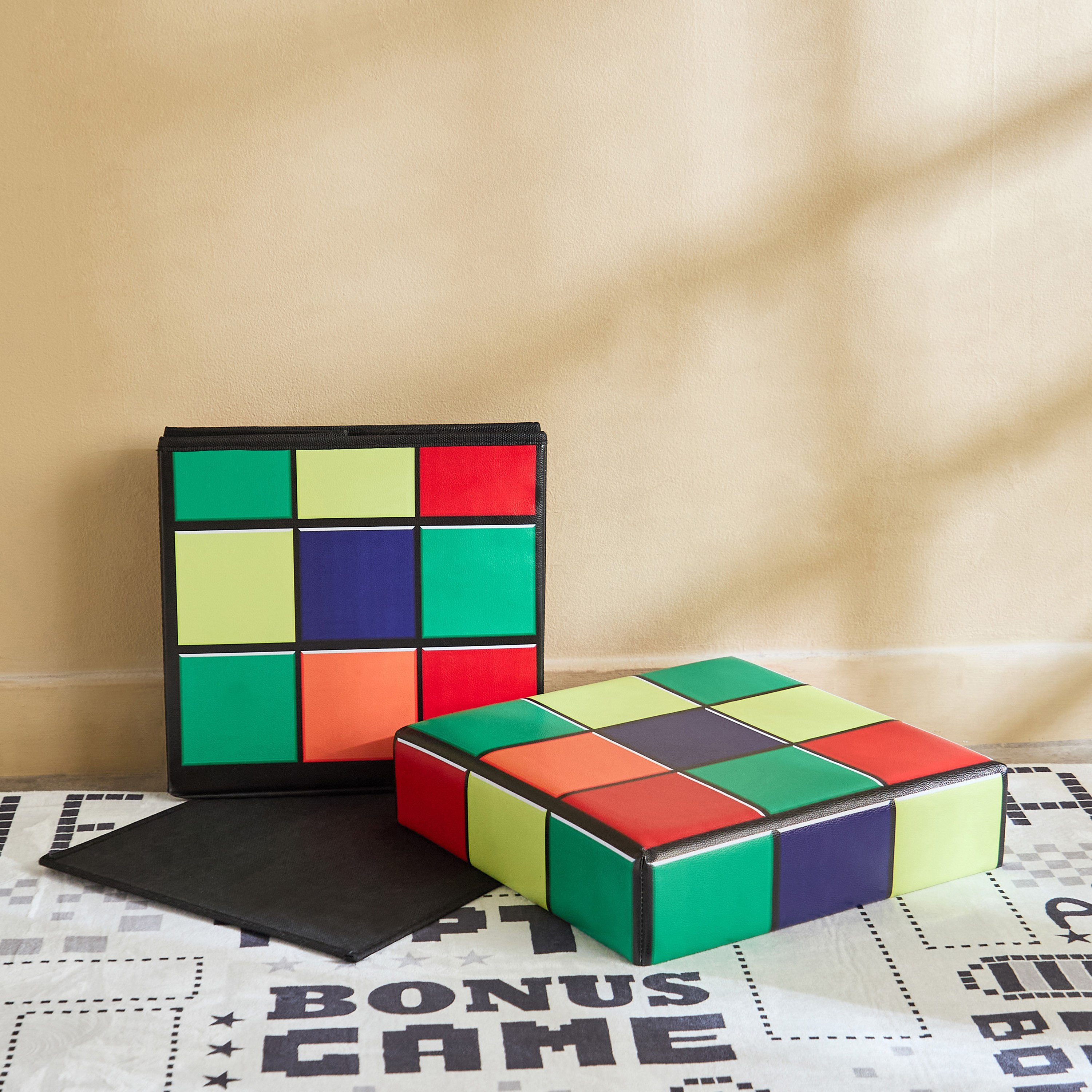 Rubiks Storage with Lid - 37x37x35 cm-hbxkidsandyouth-storage-organisers-image-2