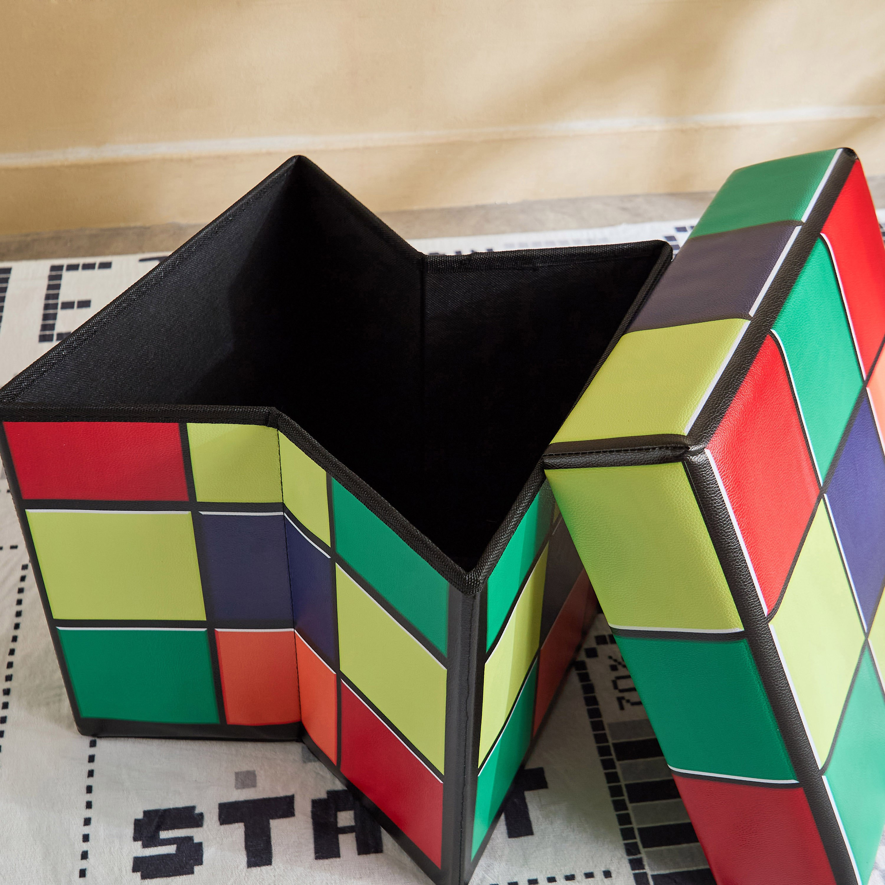 Rubiks Storage with Lid - 37x37x35 cm-hbxkidsandyouth-storage-organisers-image-3