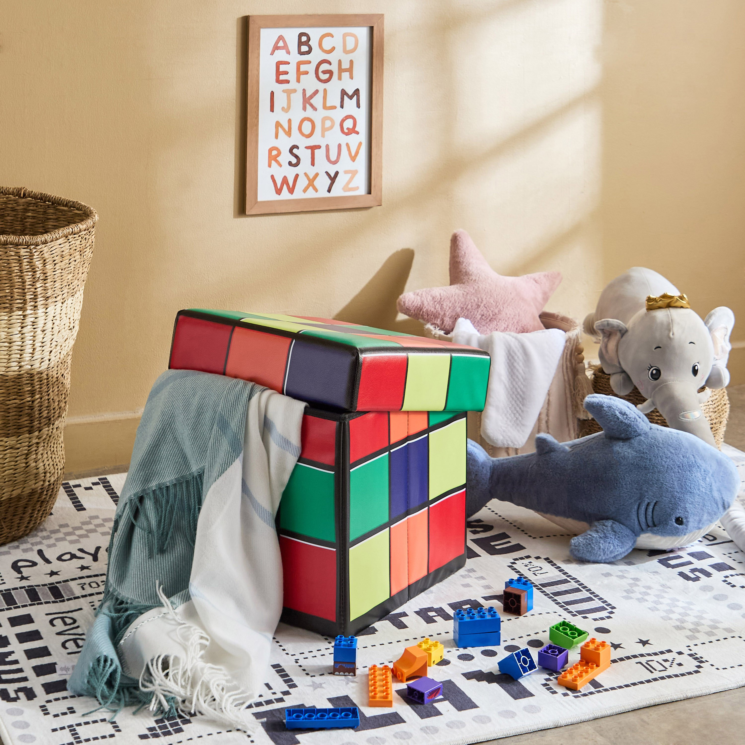 Rubiks Storage with Lid - 37x37x35 cm-hbxkidsandyouth-storage-organisers-image-5