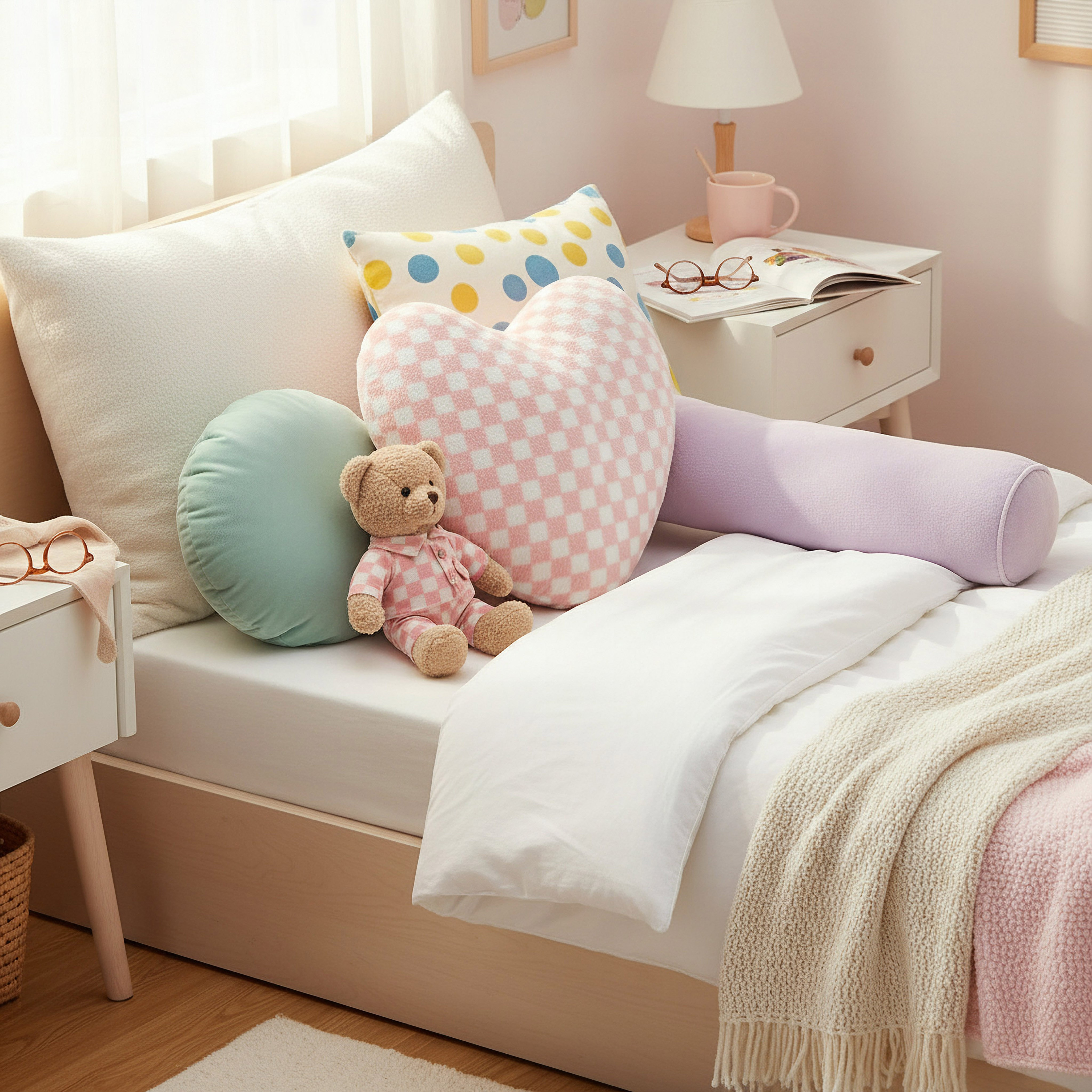 وسادة بتصميم قلب من سينتور - 42x42 سم-hbxhomeware-hbxkidsandyouth-image-4