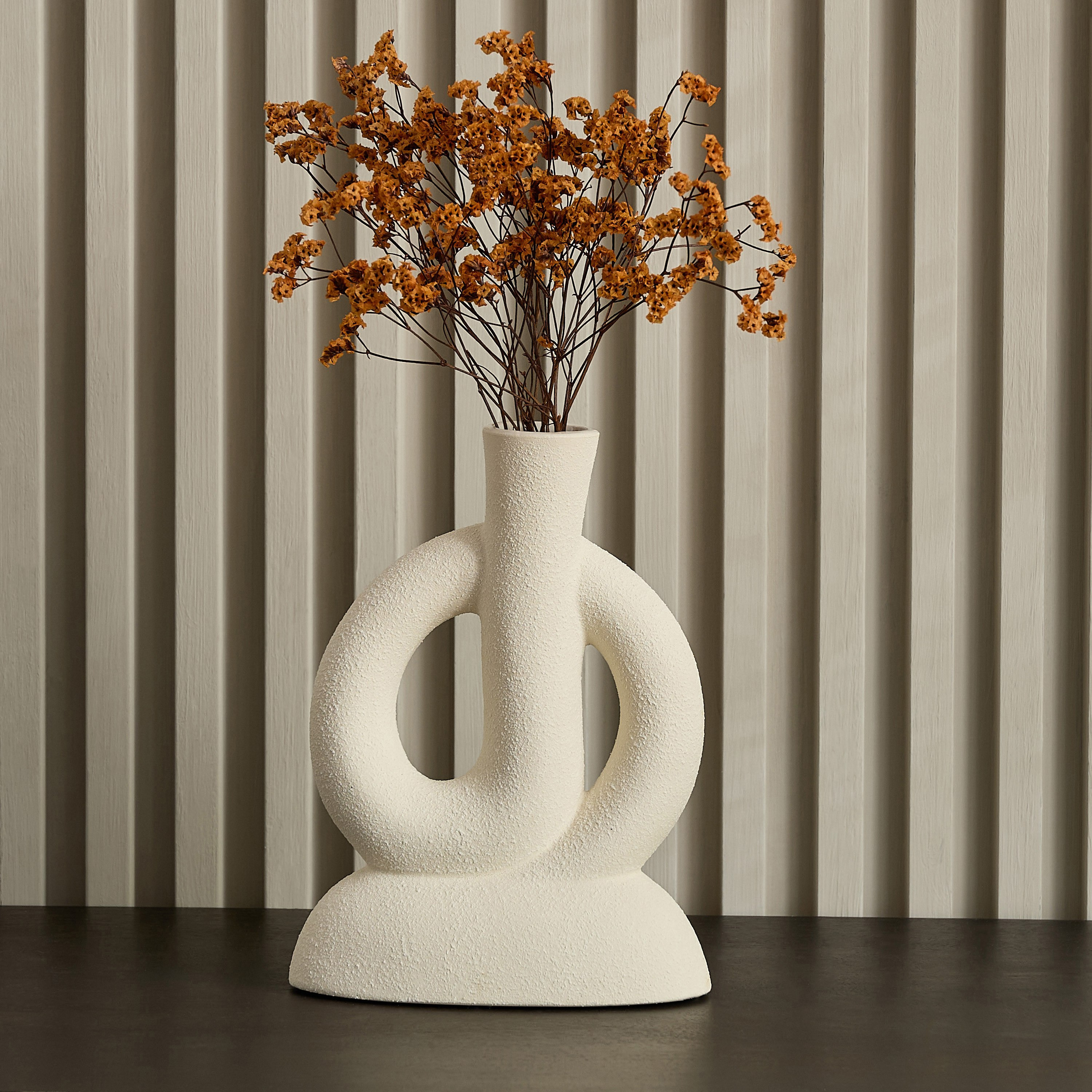 Umber Alora Decorative Vase - 17x8.3x23 cm-hbxbedroom-decorandaccessories-vases-image-5
