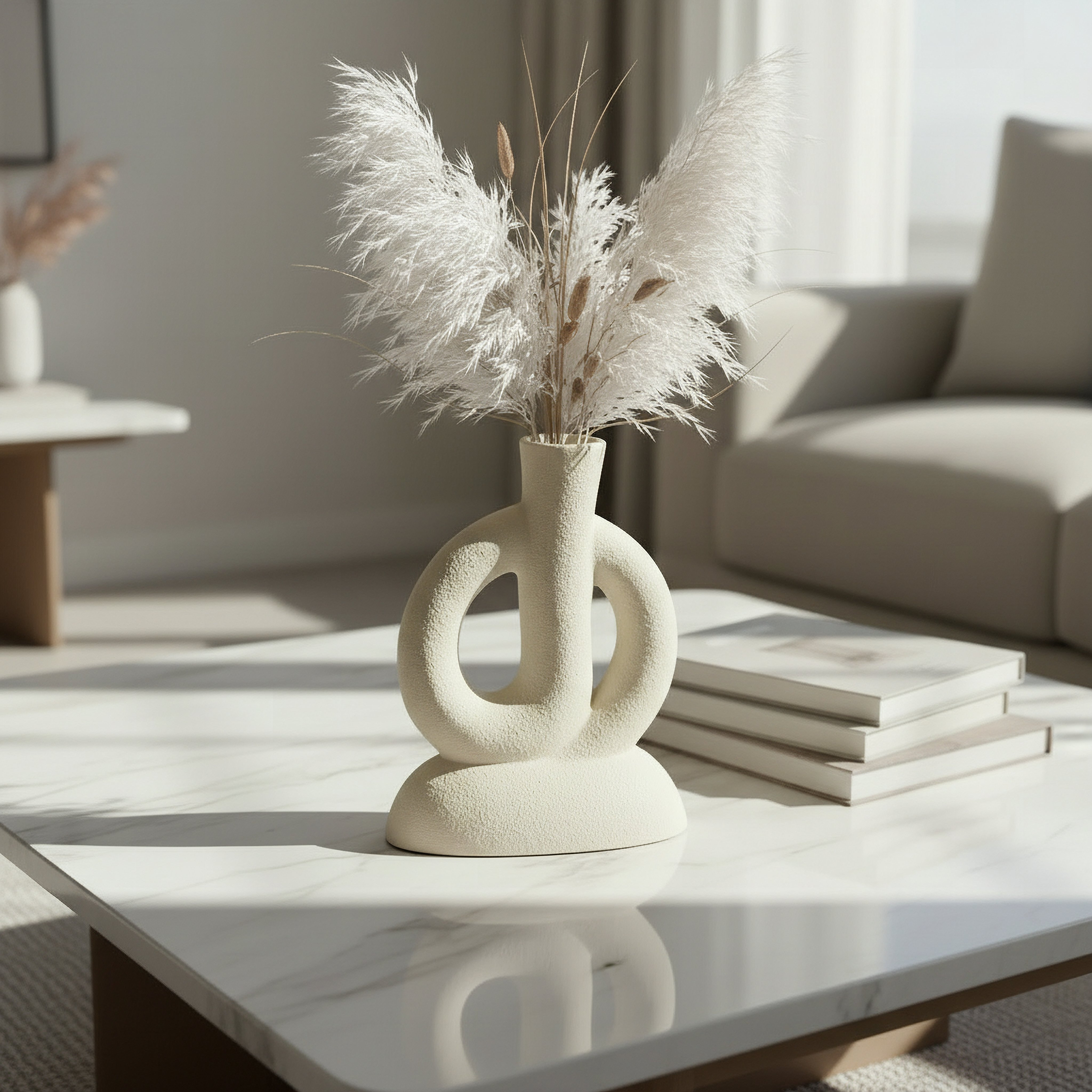 Umber Alora Decorative Vase - 17x8.3x23 cm-hbxbedroom-decorandaccessories-vases-image-4