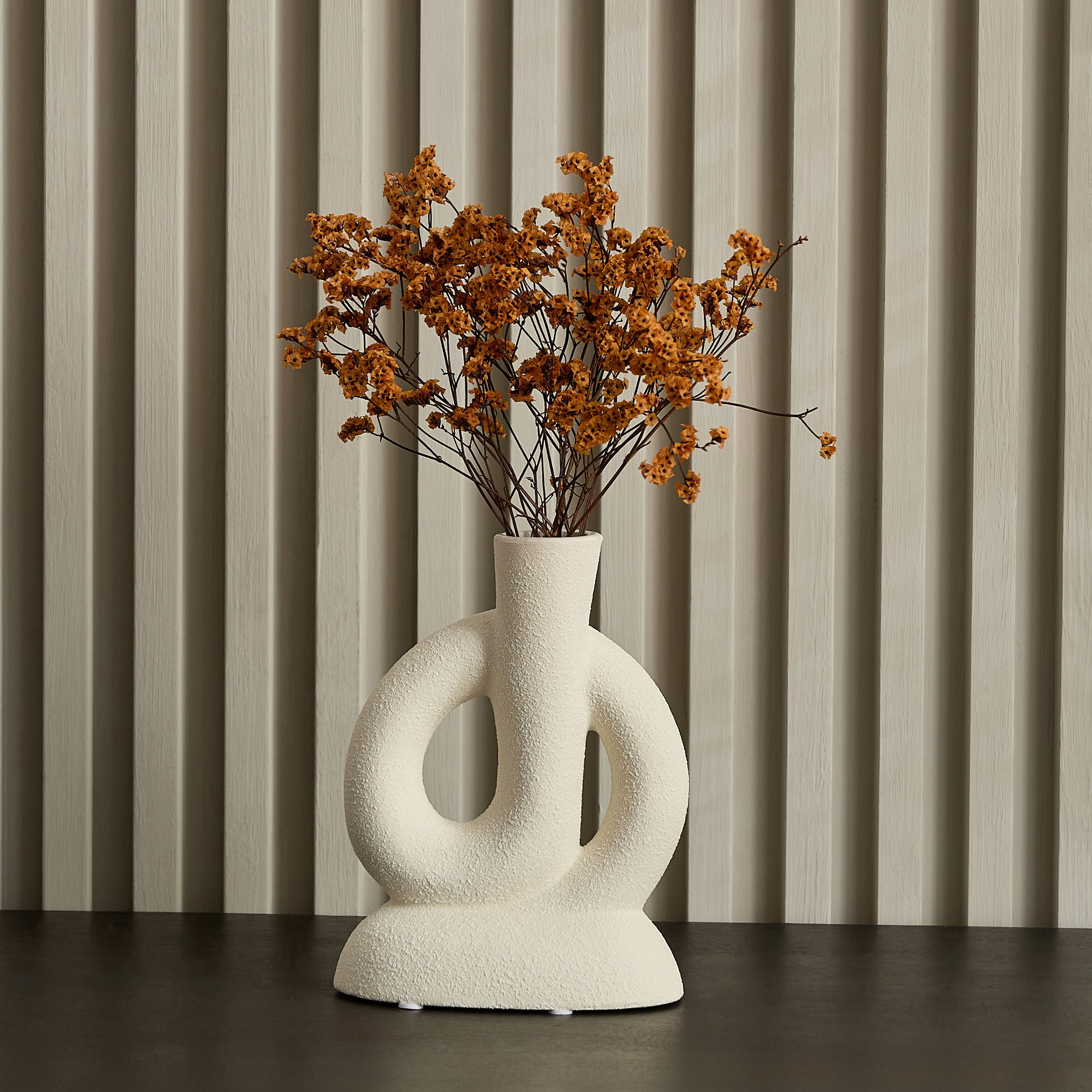 Umber Alora Decorative Vase - 14x7.3x18.5 cm-hbxbedroom-decorandaccessories-vases-image-5