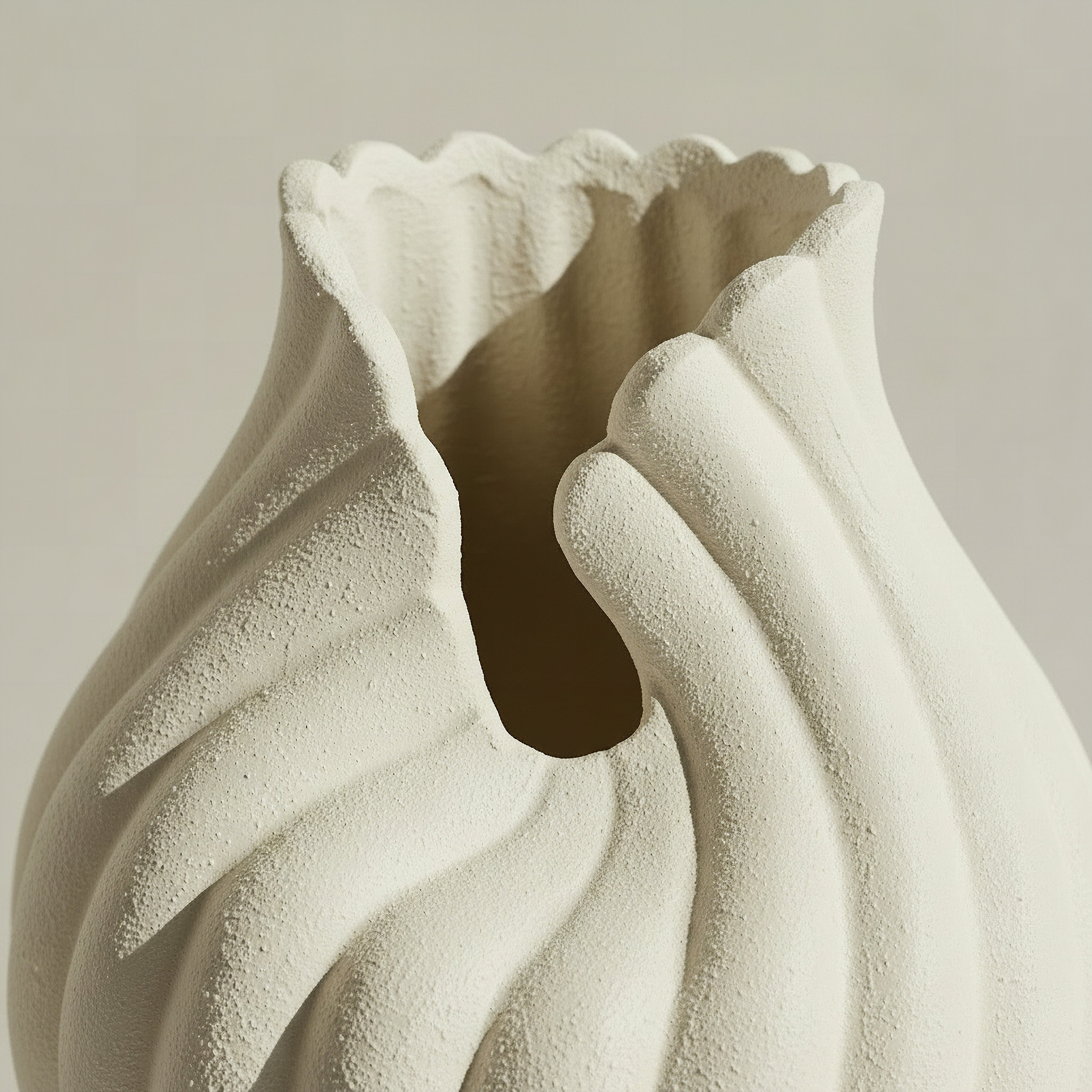 مزهرية ديكور ألورا من عنبر - 18.5x18.5x26 سم-hbxbedroom-decorandaccessories-vases-image-3