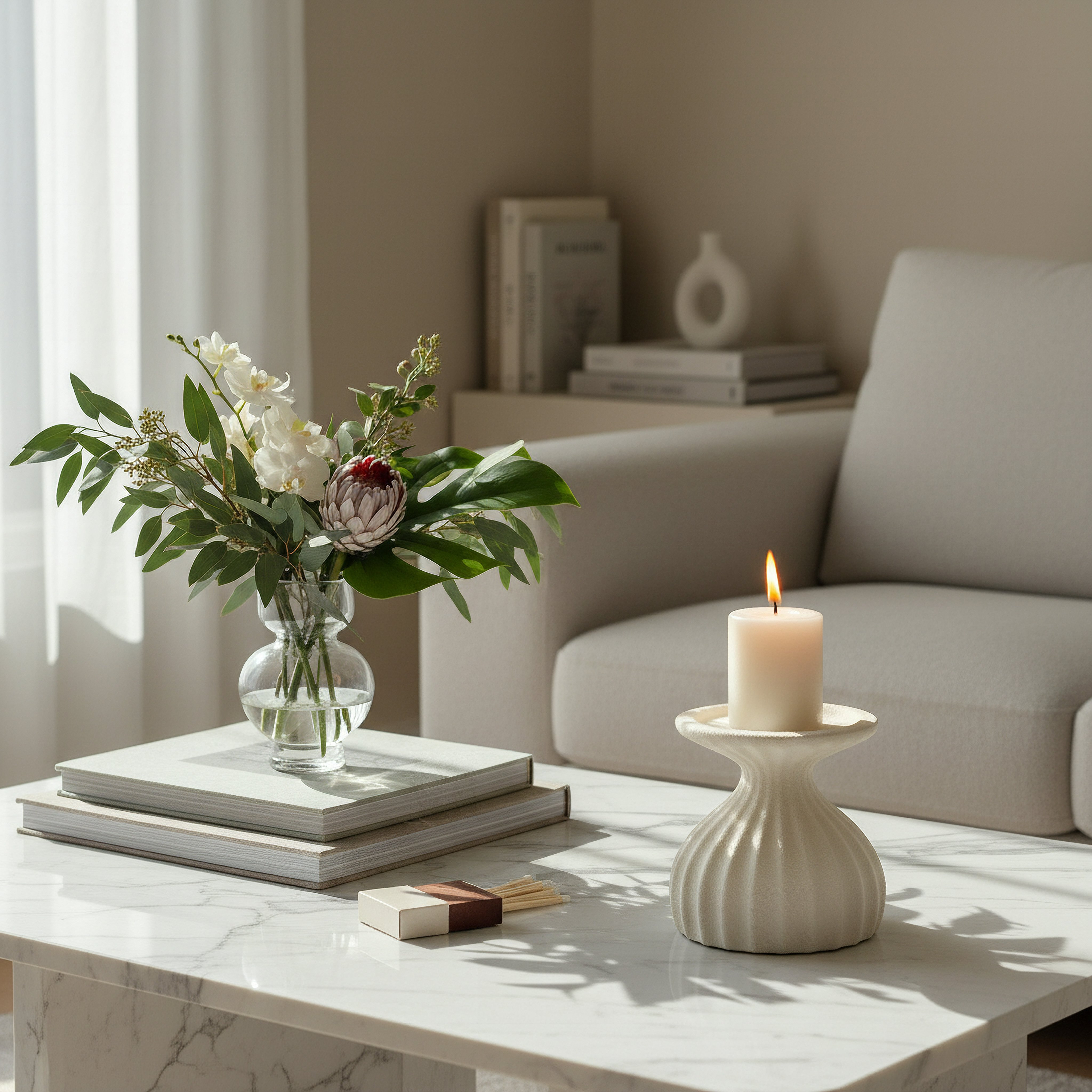 حامل شموع عمودي مزخرف من أمبر ألورا - 11×11×11 سم-hbxlivingroom-decorandaccessories-candleholders-image-5